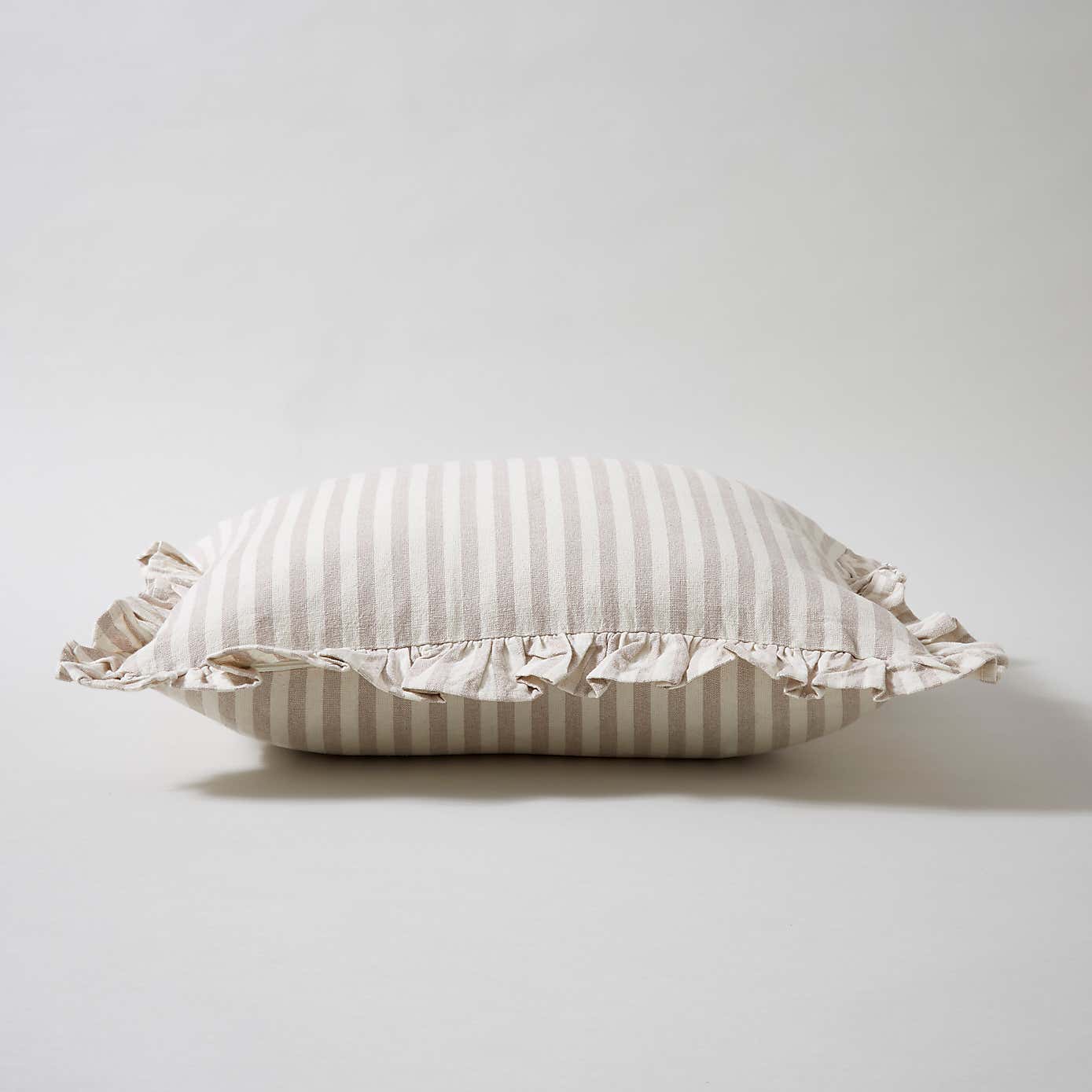 Frilled Stripe Cushion Cover