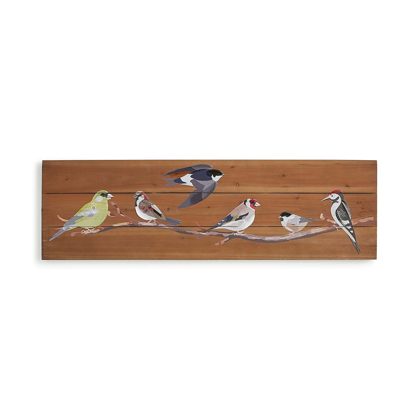 Birds Wooden Panel Wall Art