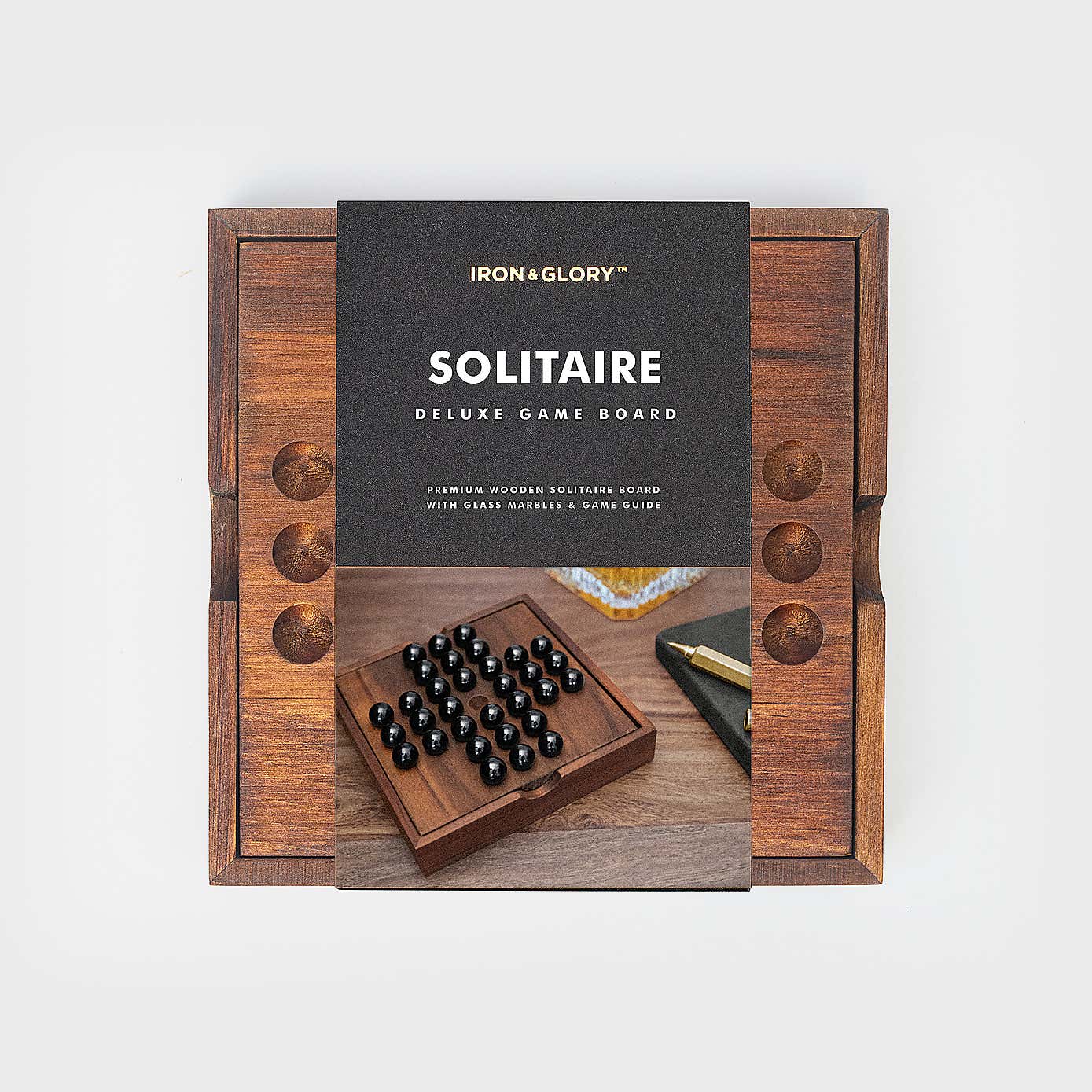 Luckies Wooden Solitaire Game