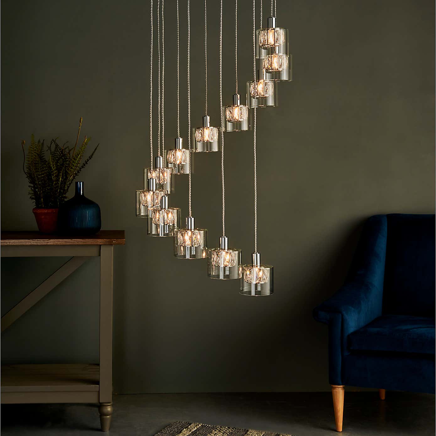Armory Drop 12 Light 71cm Chandelier