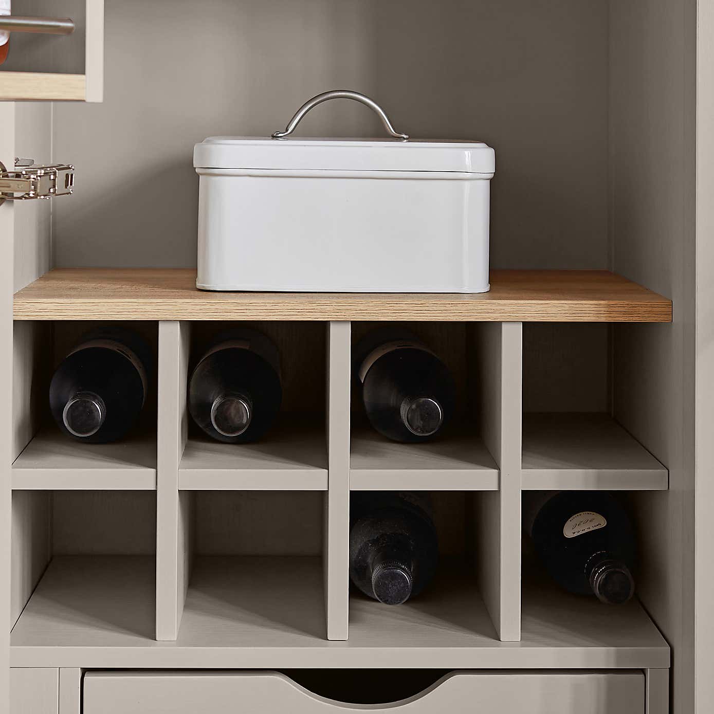 Olney Single Kitchen Larder Unit, Stone