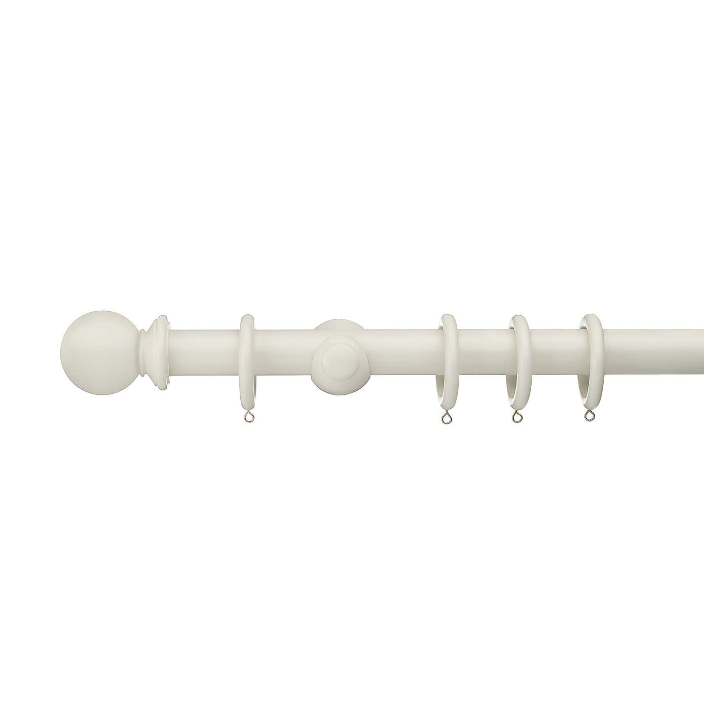 Sherwood Ball Finial Wooden Curtain Pole