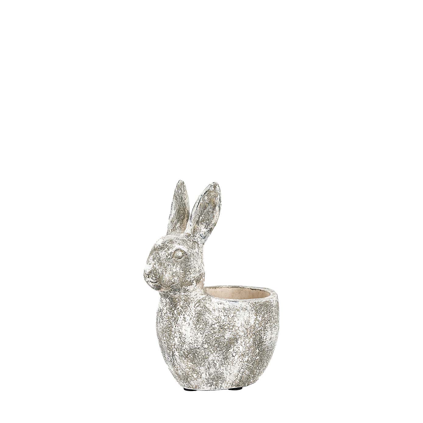 Bonington Bunny Cement Plant Pot