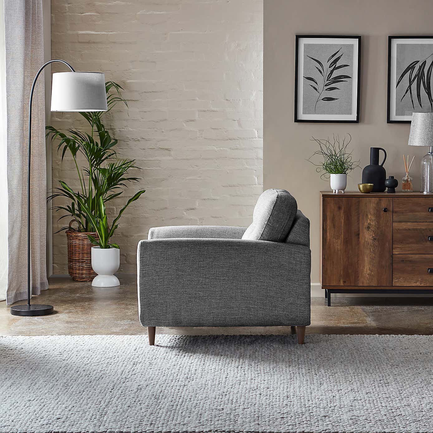 Sven Tonal Weave Snuggle Chair