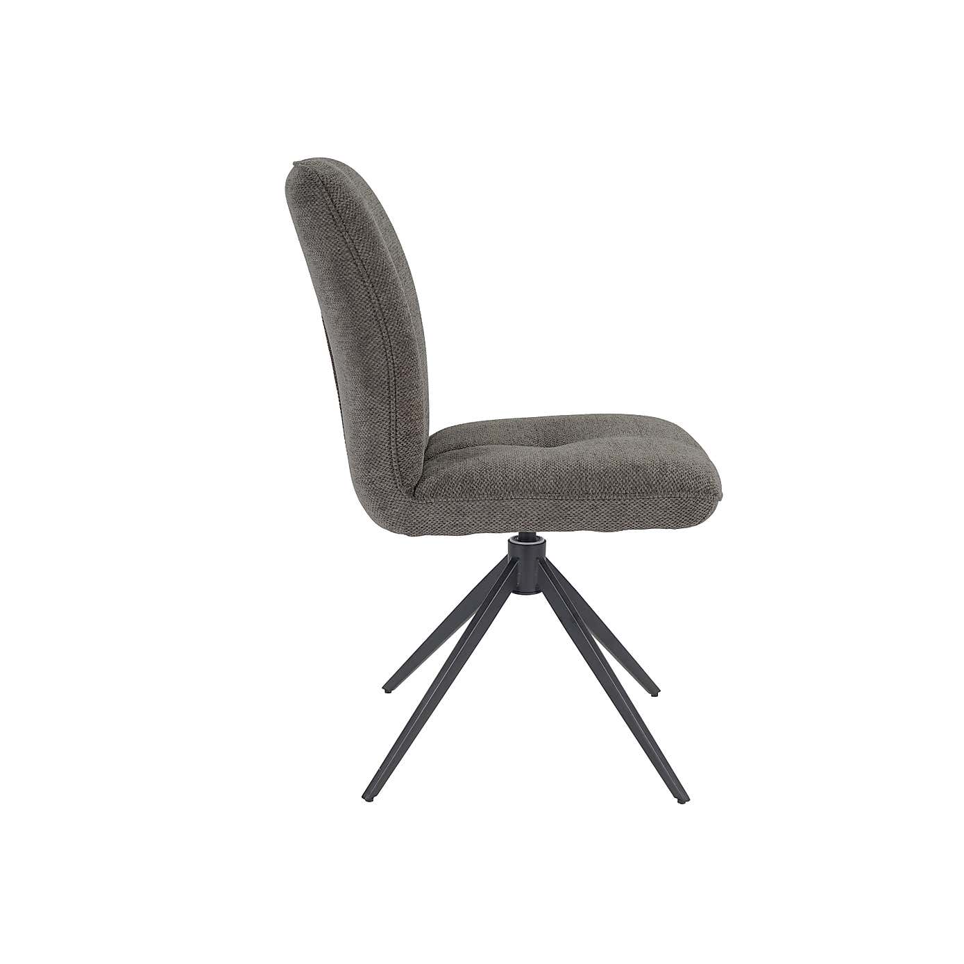 Indus Valley Set of 2 Pebble Swivel Dining Chairs