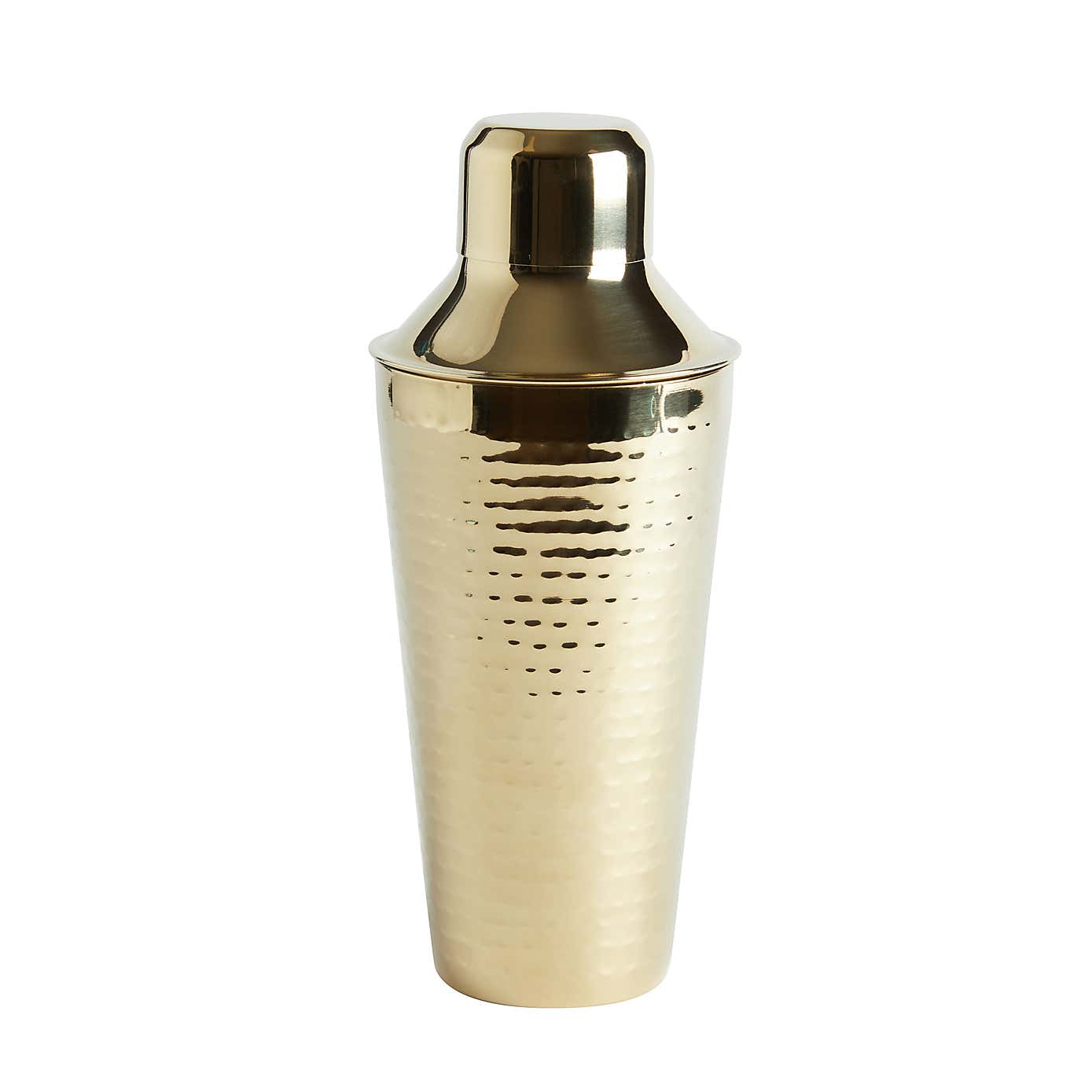 Gold Hammered Cocktail Shaker