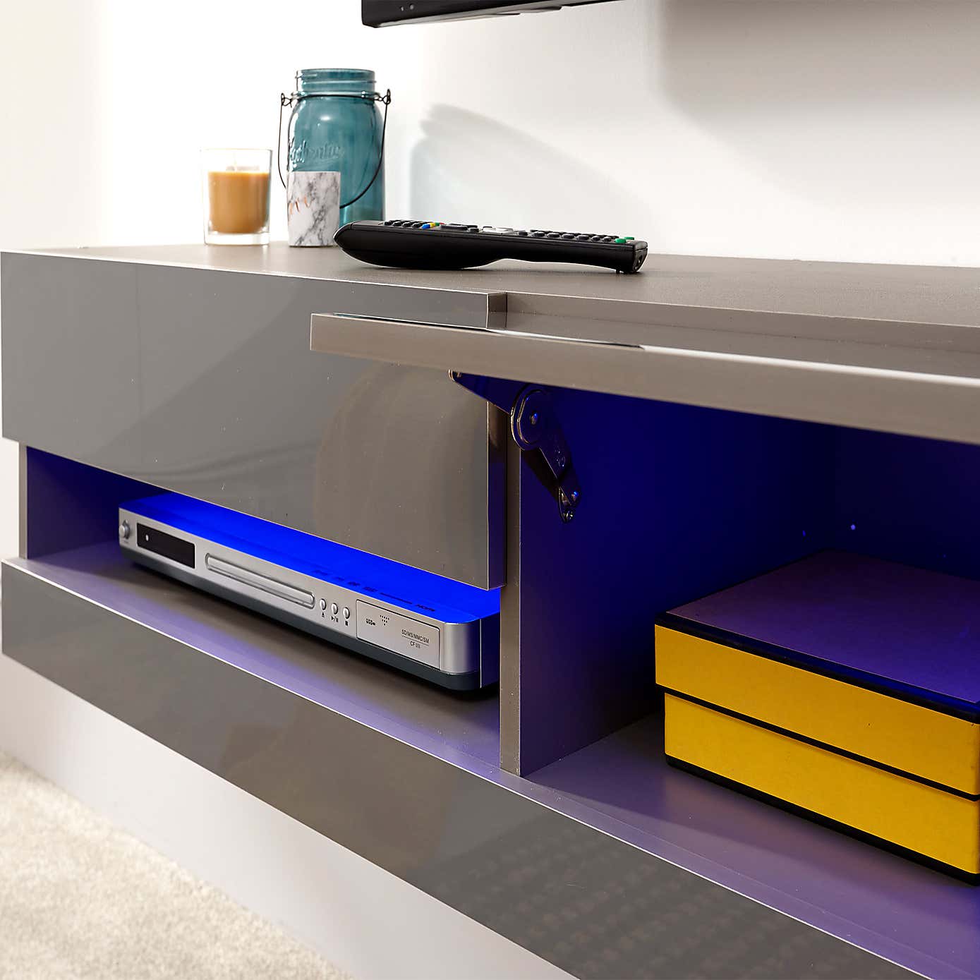 Galicia LED Floating Wall TV Unit for TVs up to 55"