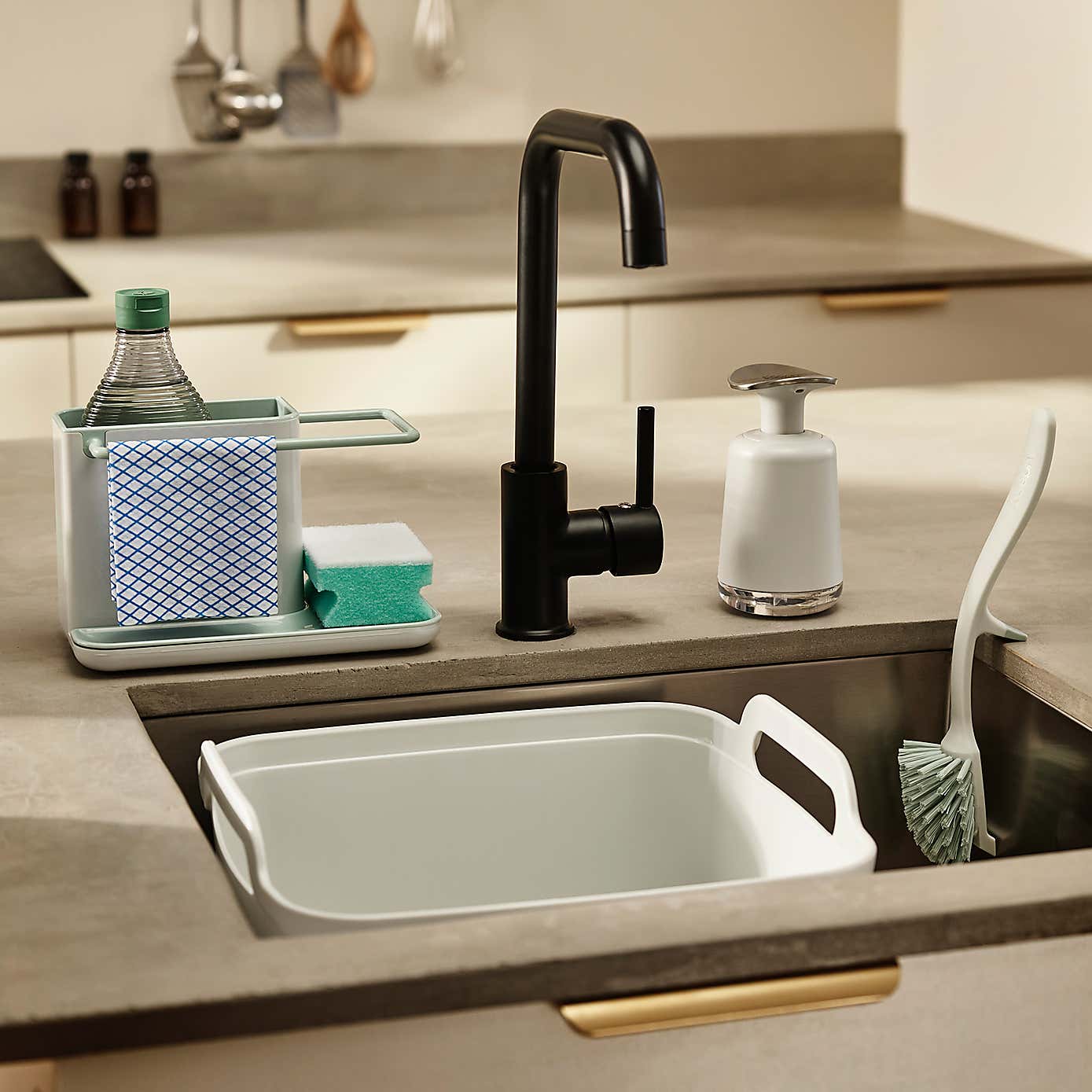 Joseph Joseph Light Sage Drain Bowl