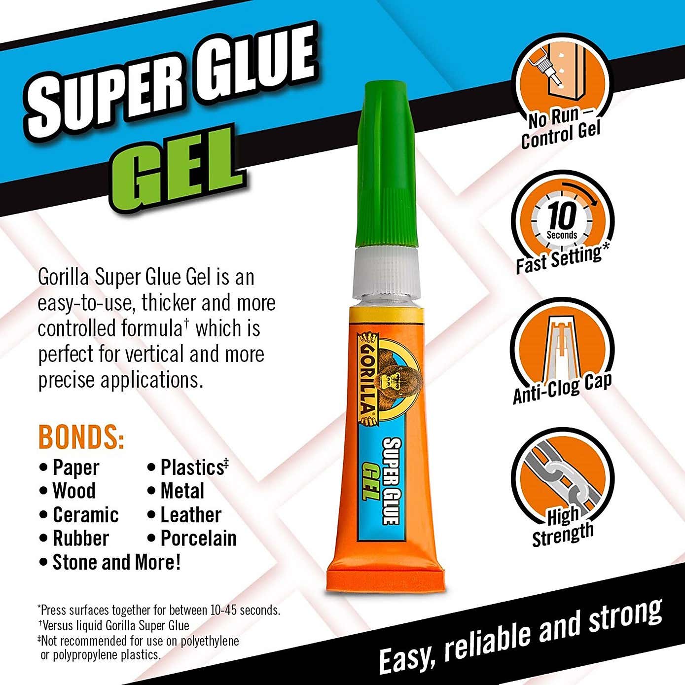 Gorilla 2 x 3g Super Glue Gel