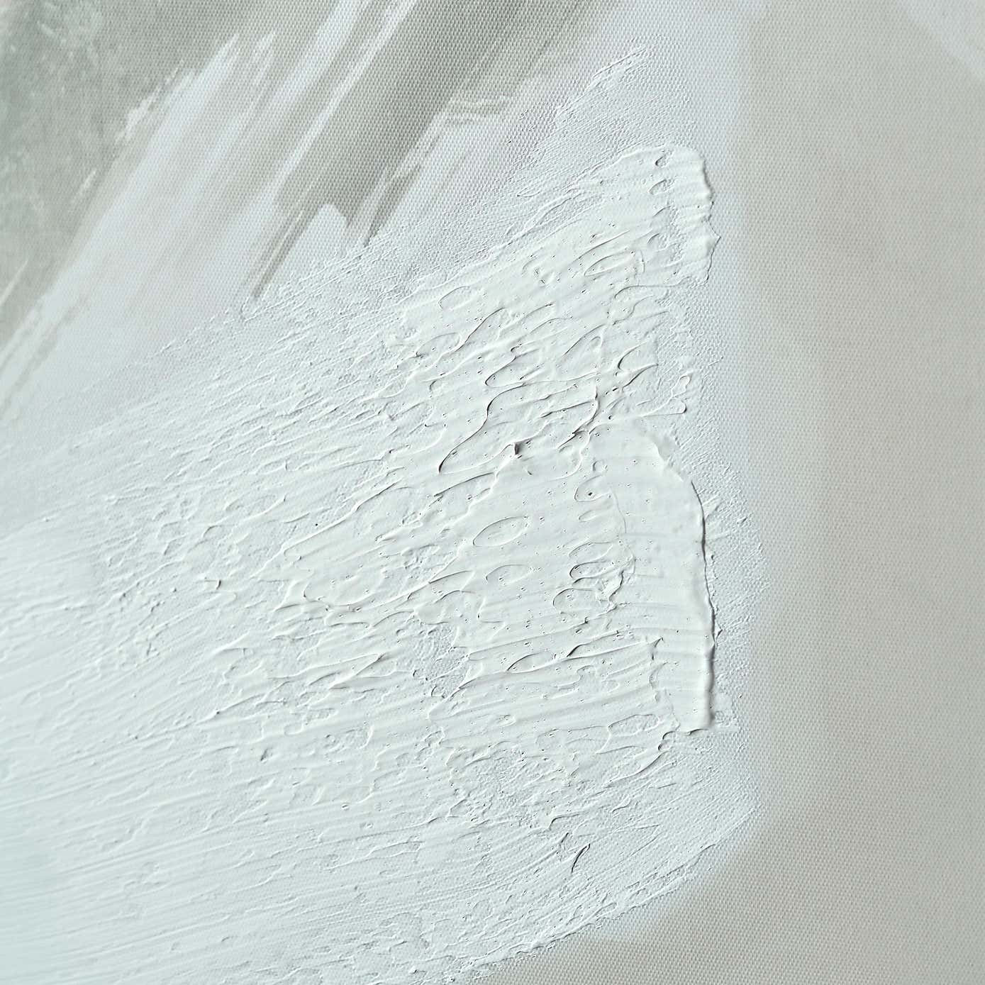 Monochrome Abstract Oak Effect Framed Canvas