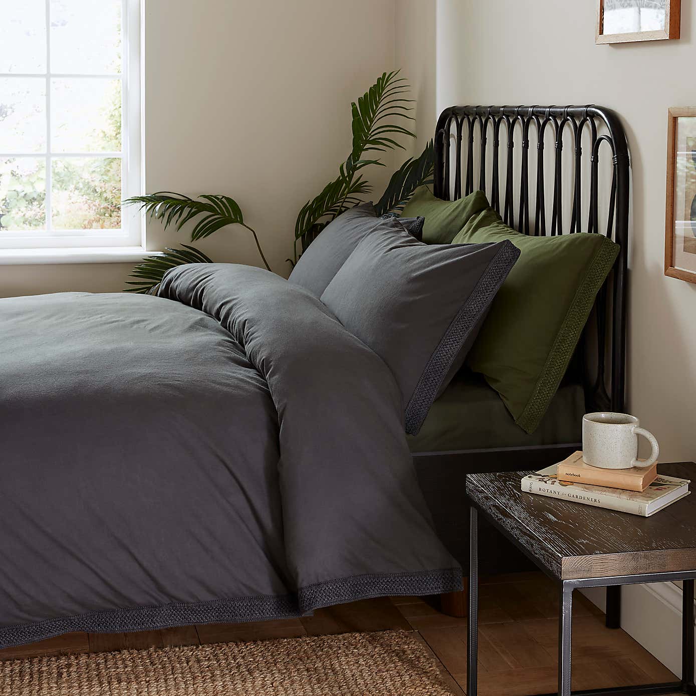 Ludlow Washed Cotton Duvet Cover and Pillowcase Set