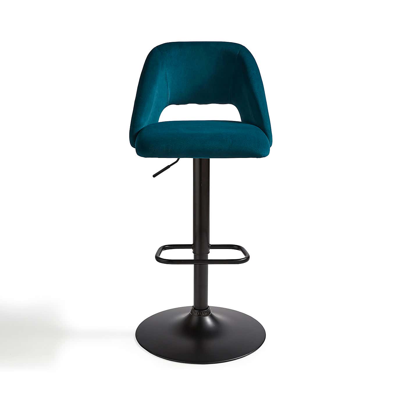 Jonas Adjustable Height Bar Stool, Velvet