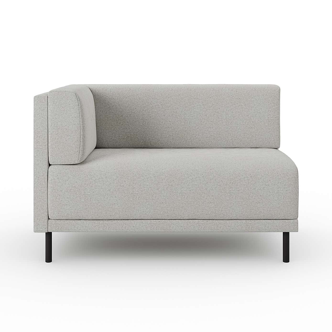 Mae Corner Dining Bench, Textured Weave