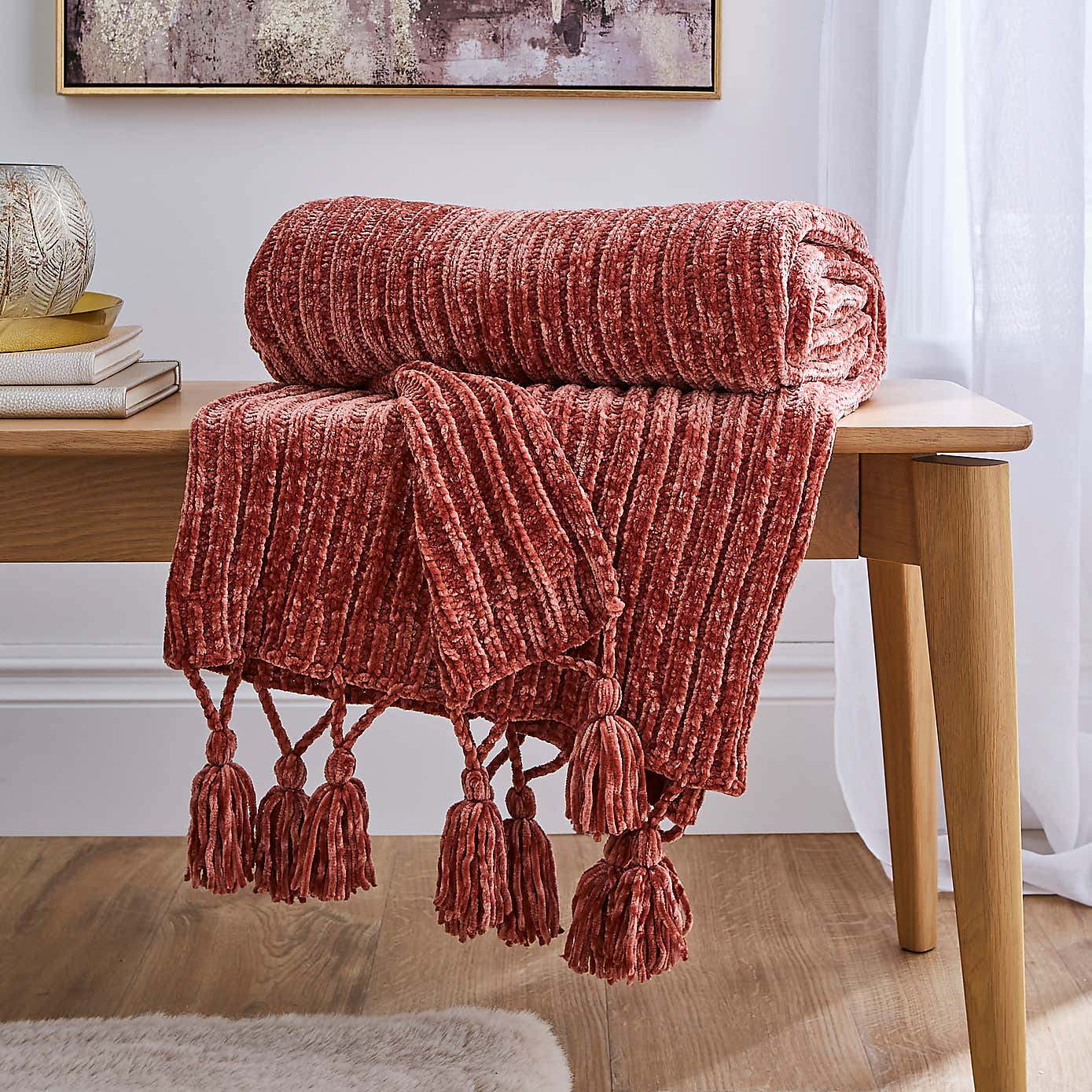 Chunky Chenille Throw 130x180cm