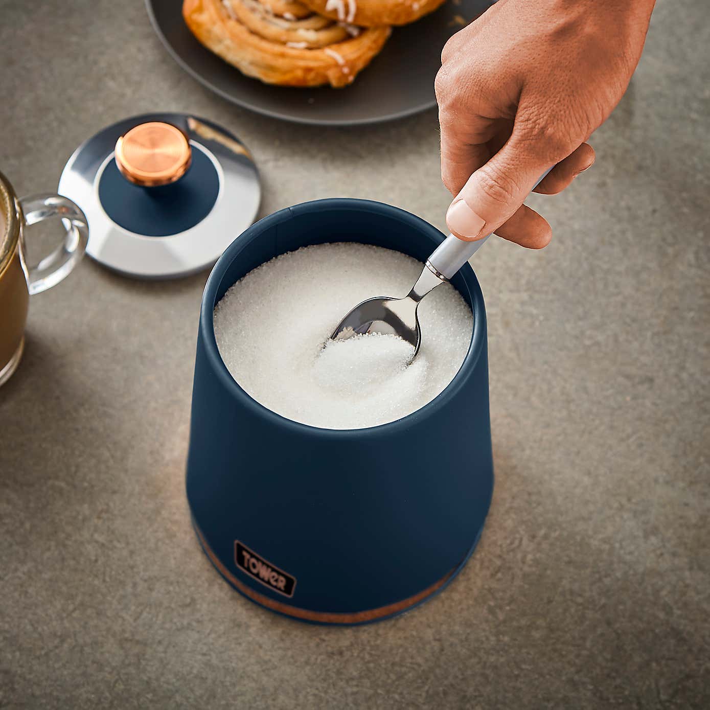 Tower Set of 3 Cavaletto Canisters