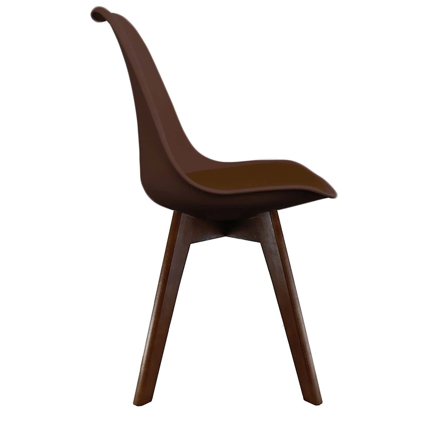 Fusion Living Soho Plastic Dining Chair with Squared Legs