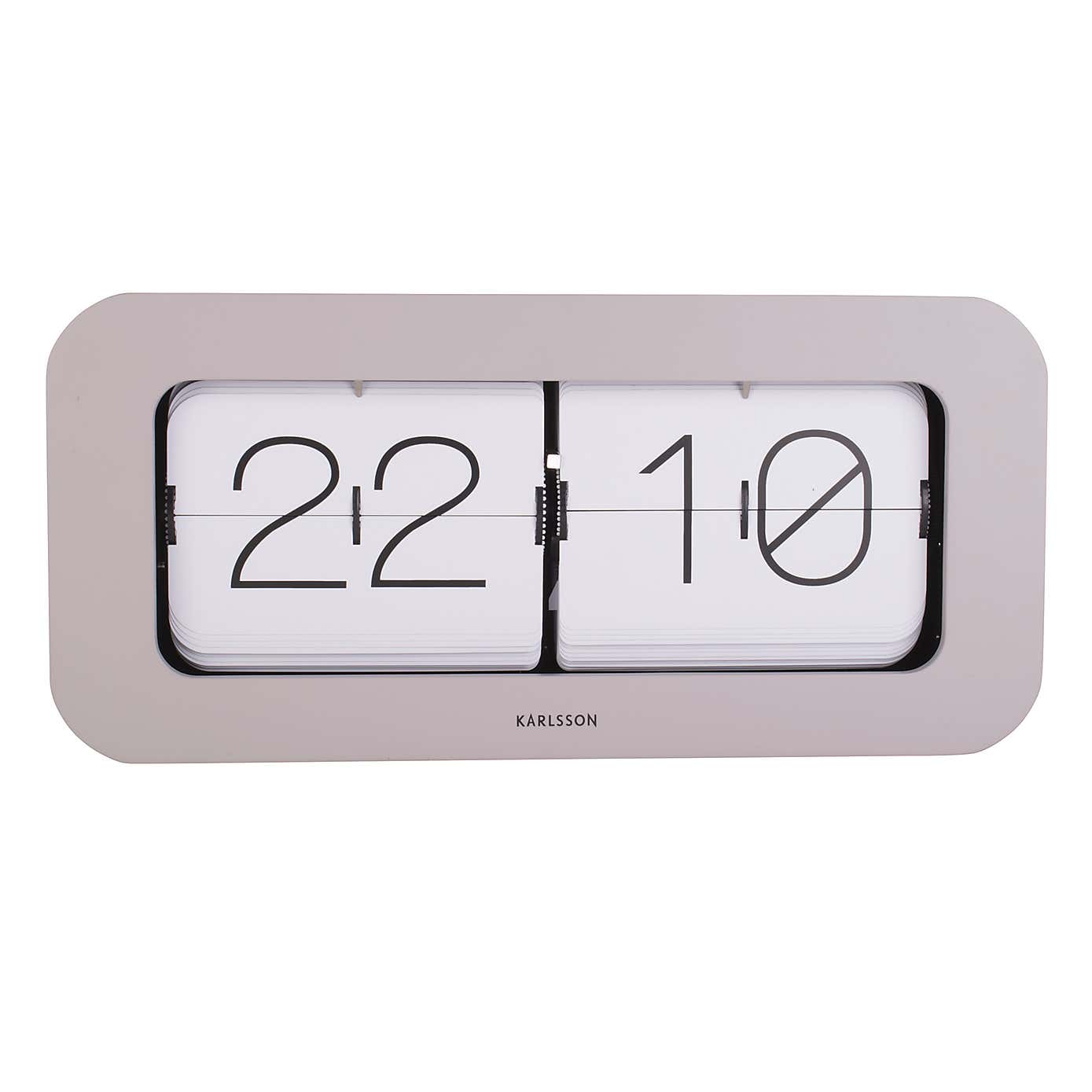 Karlsson Matiz Bamboo Flip Mantel Clock