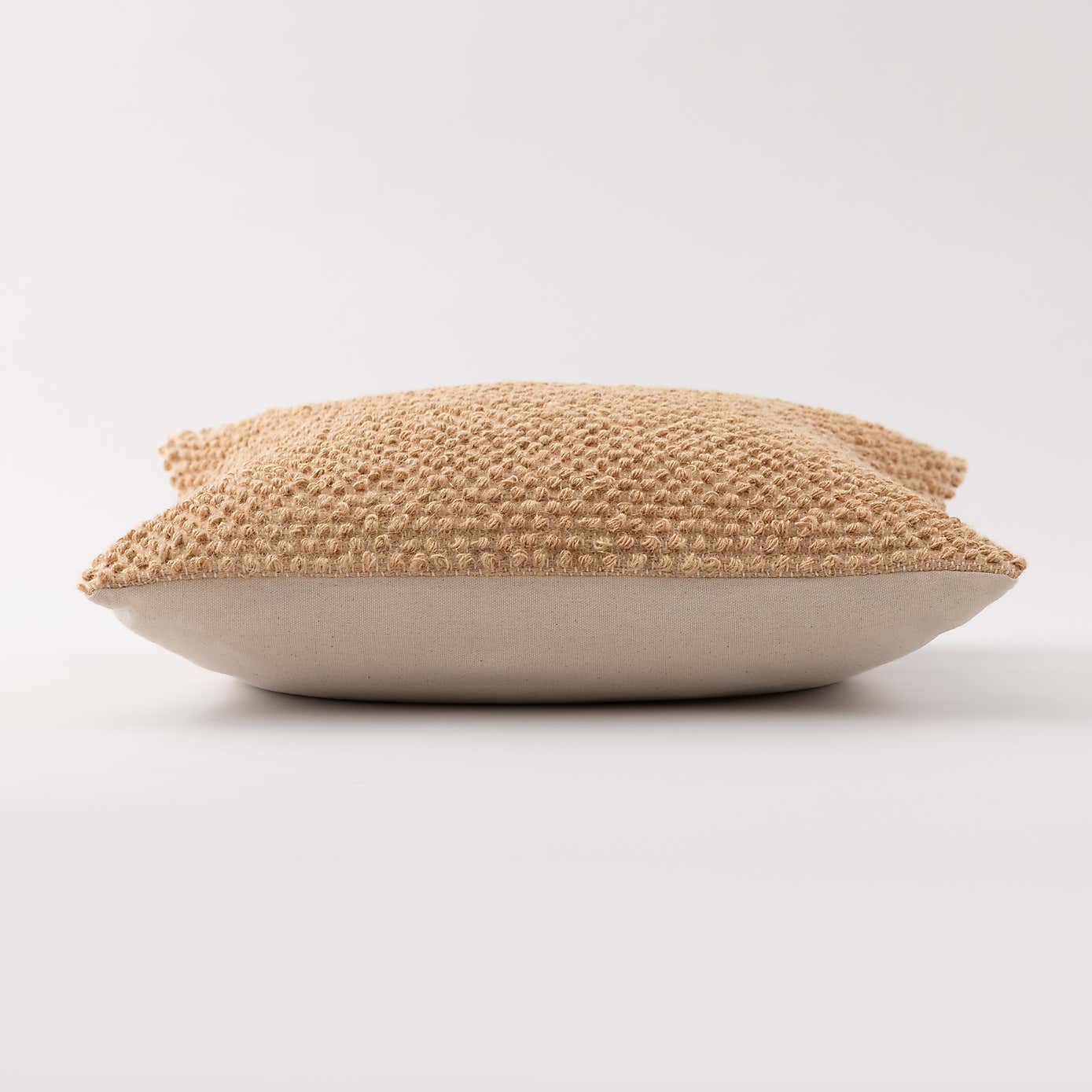 Jute Bobble Natural Cushion Cover