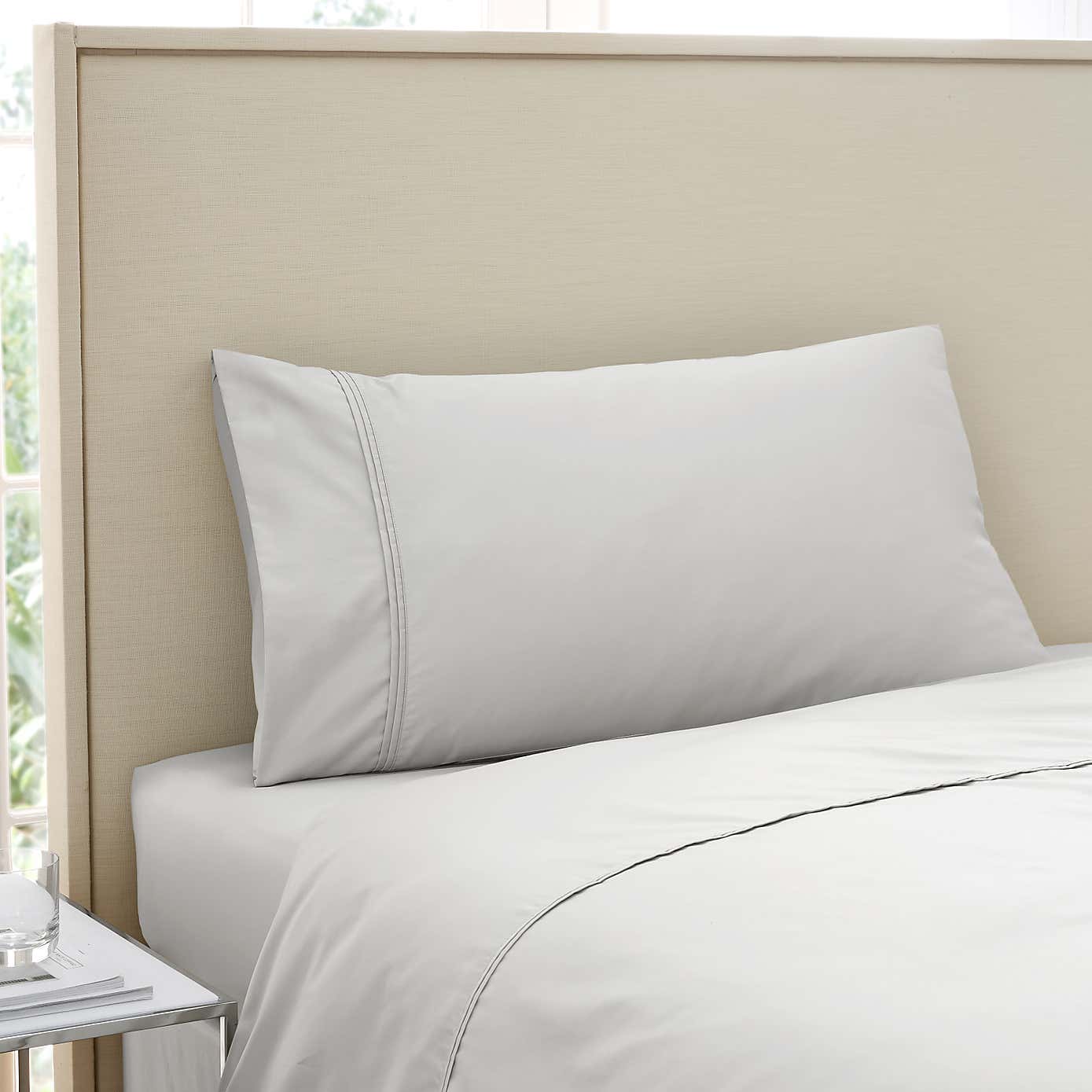 Dorma 500 Thread Count 100% Cotton Sateen Standard Kingsize Pillowcase