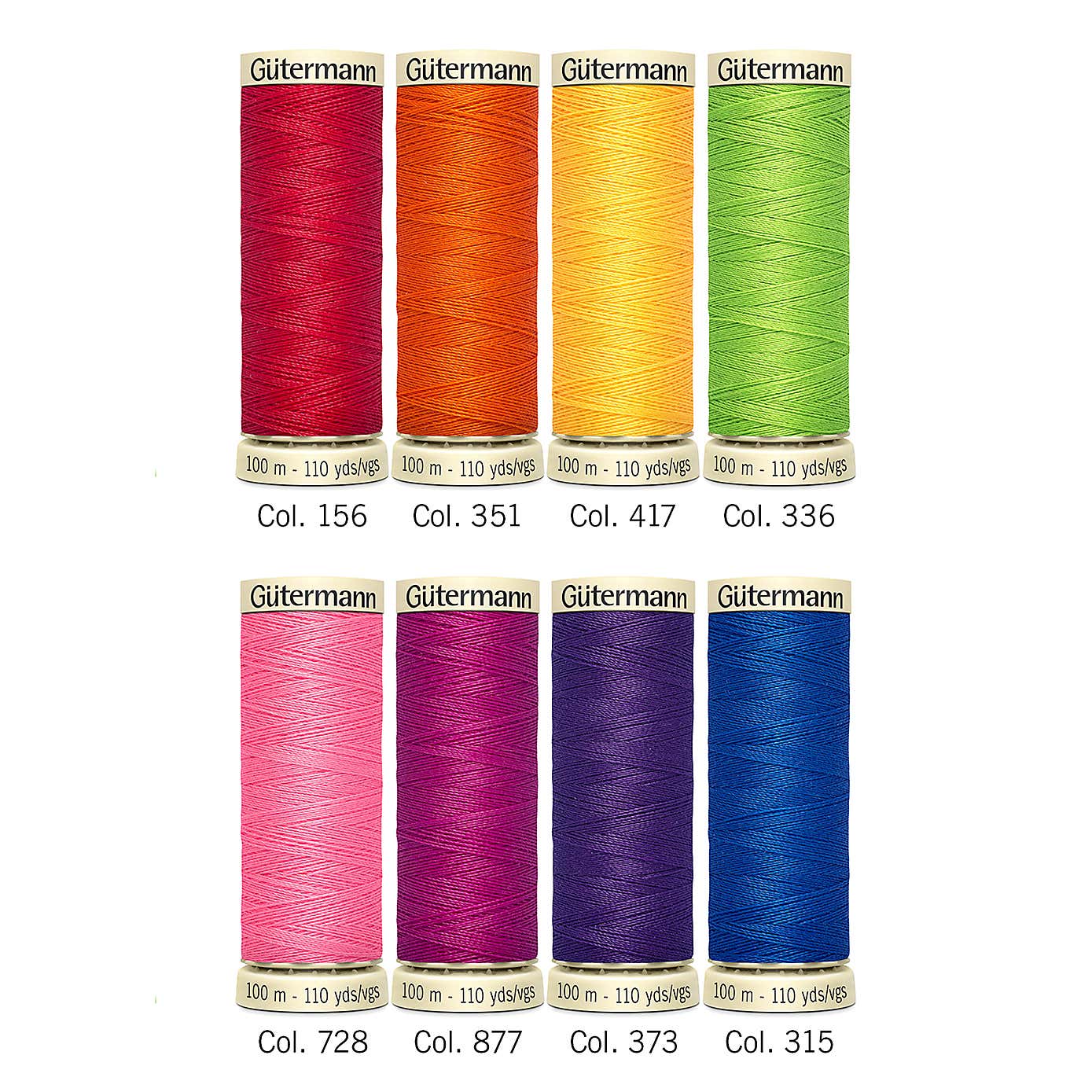Thread Storage Tin Nostalgic 8x100m Bright Shades