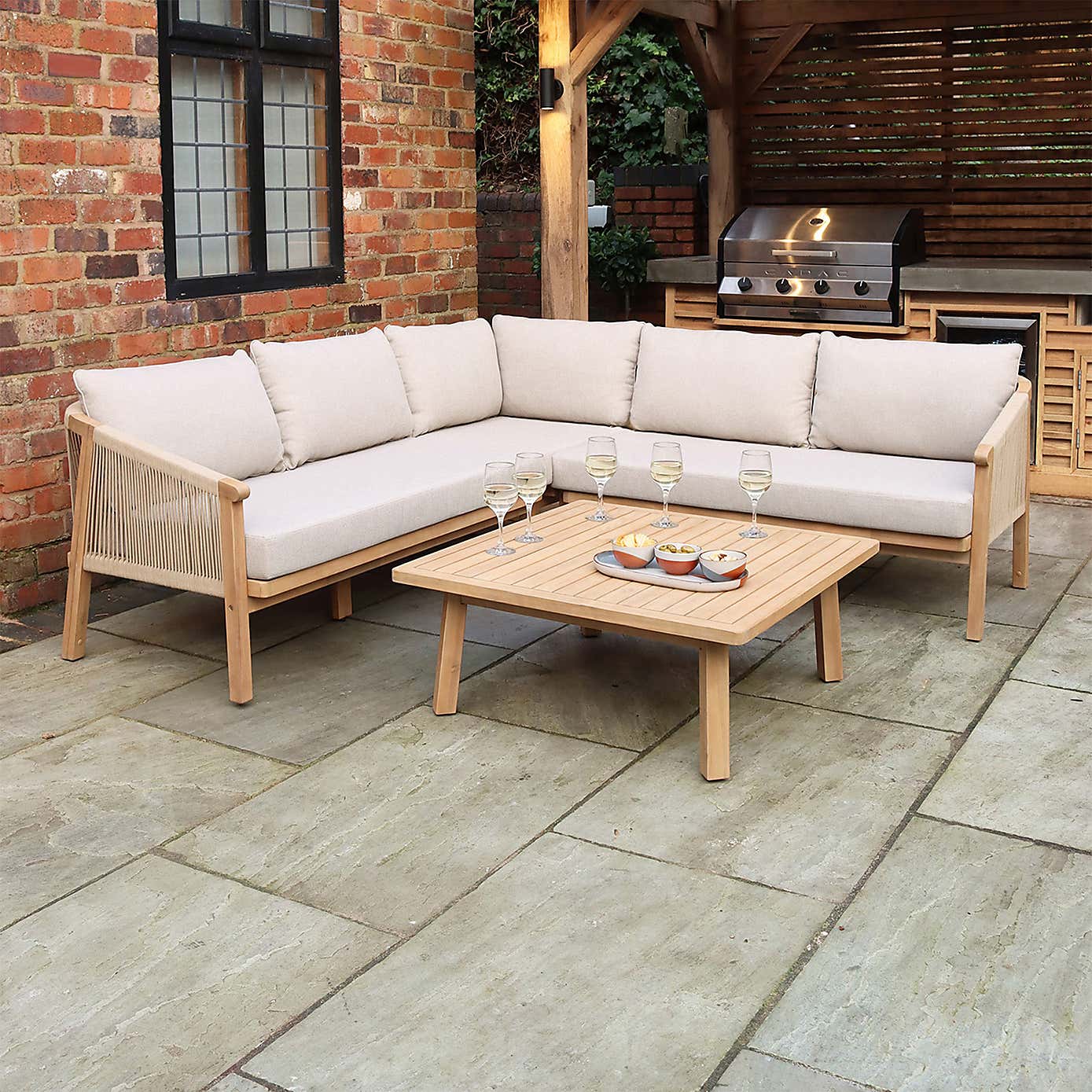A.Mir Roma 5 Seater Outdoor Corner Set