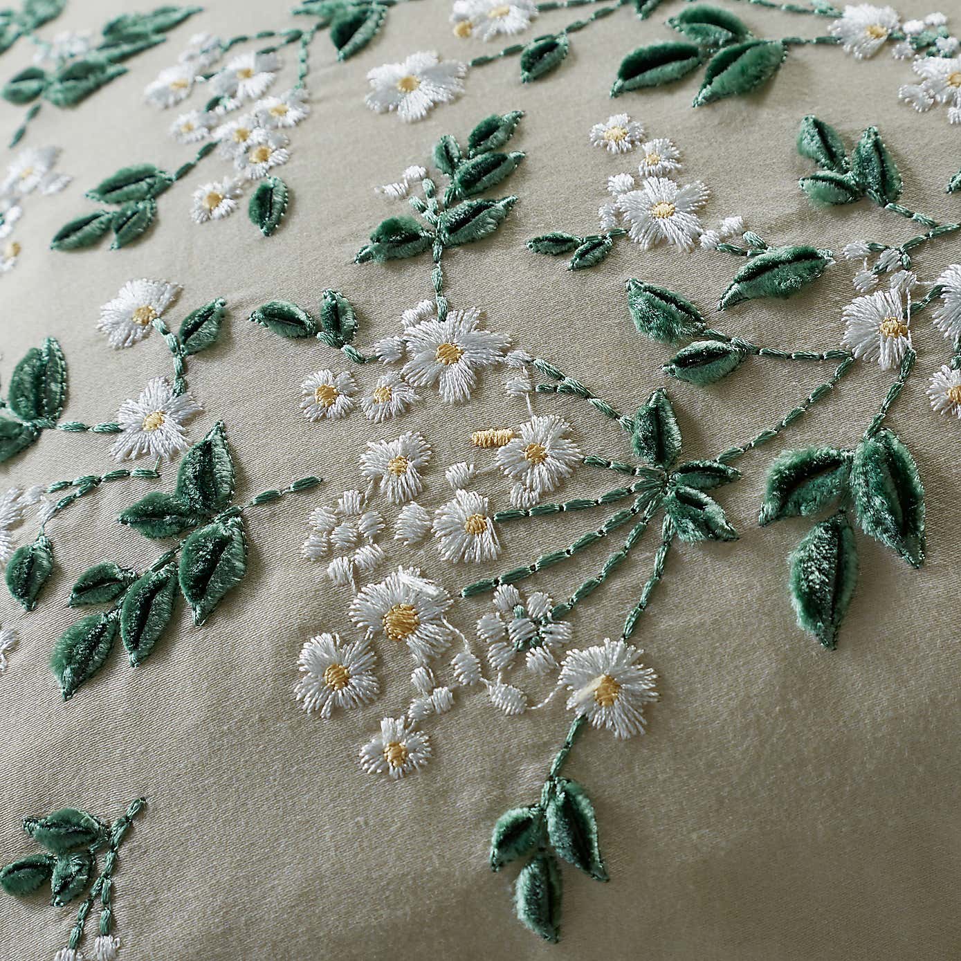 Dorma Botanical Embroidered Rectangle Cushion