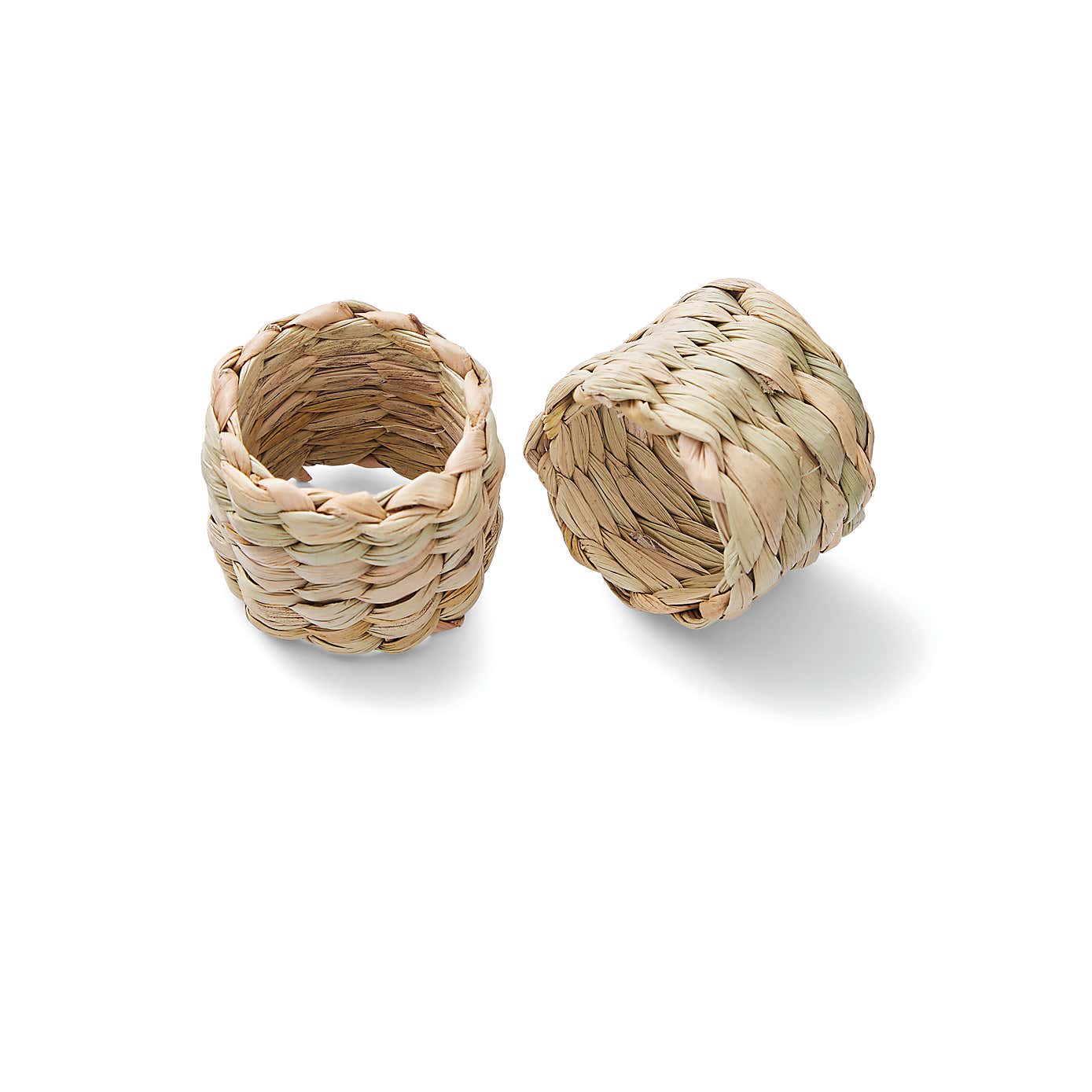 Straw Set of 2 Napkin Rings