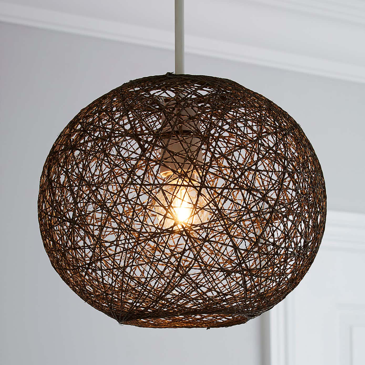 Abaca Ball Easy Fit Pendant Shade