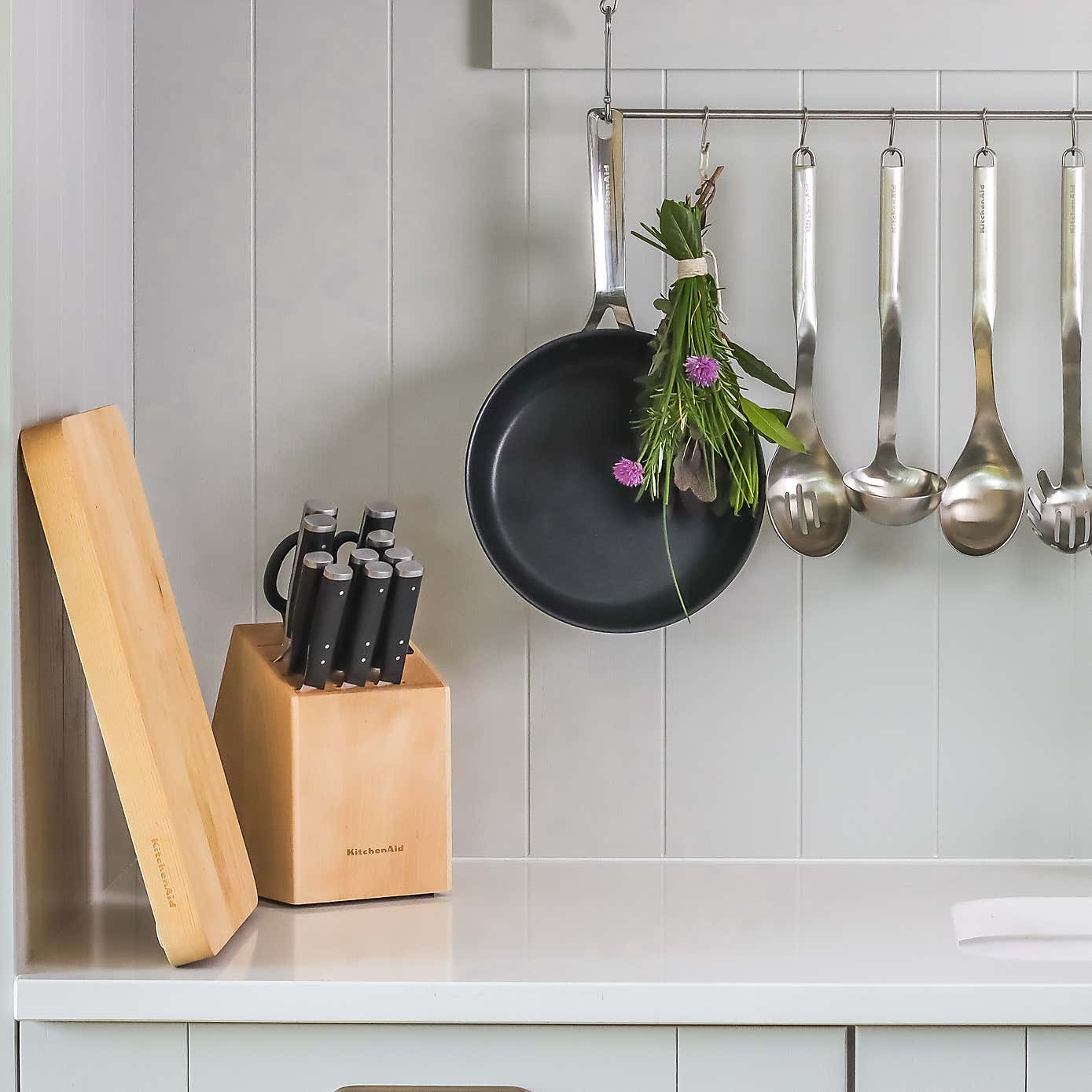 KitchenAid Gourmet Butchers Block Chopping Board with Handles