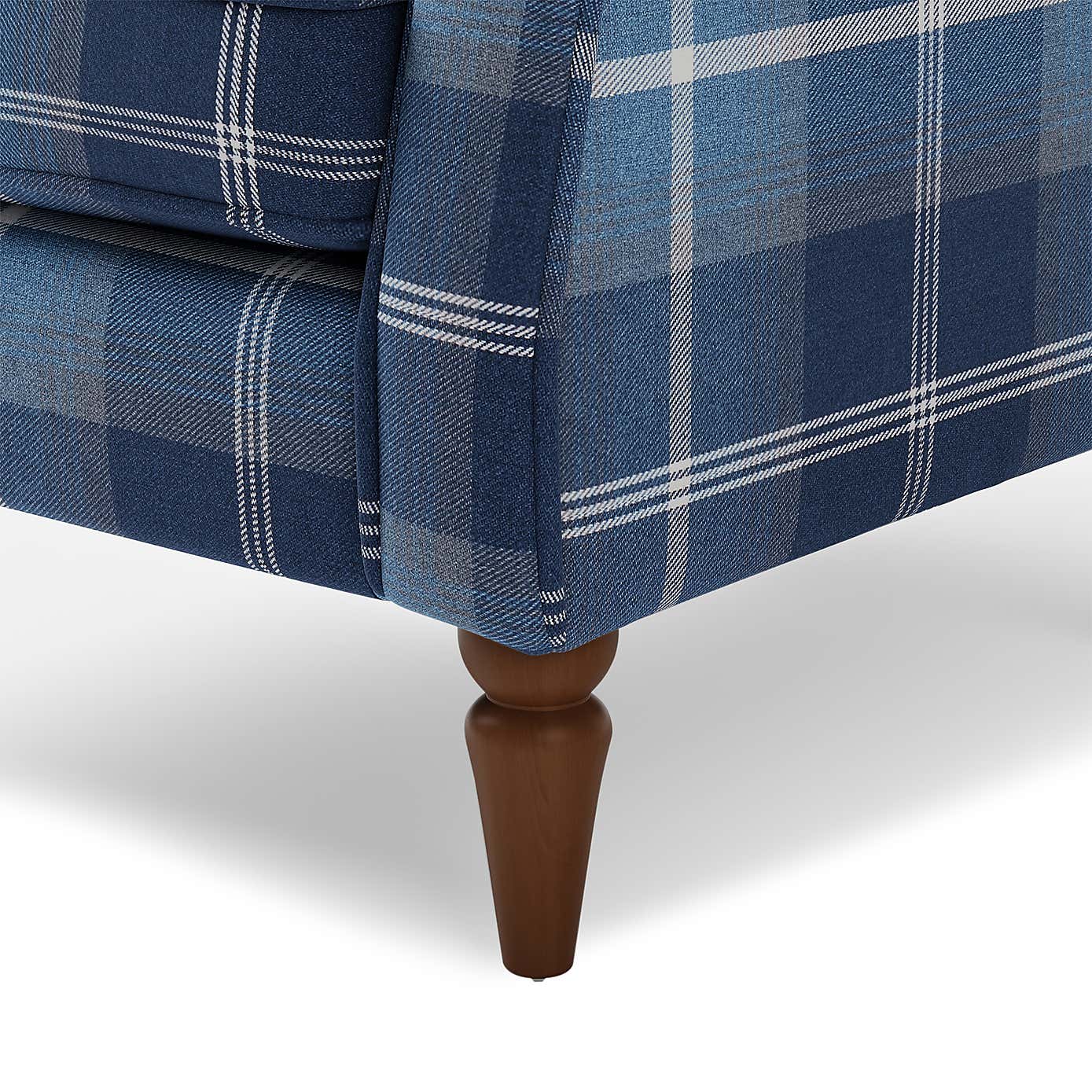 Oswald Check Wingback Armchair