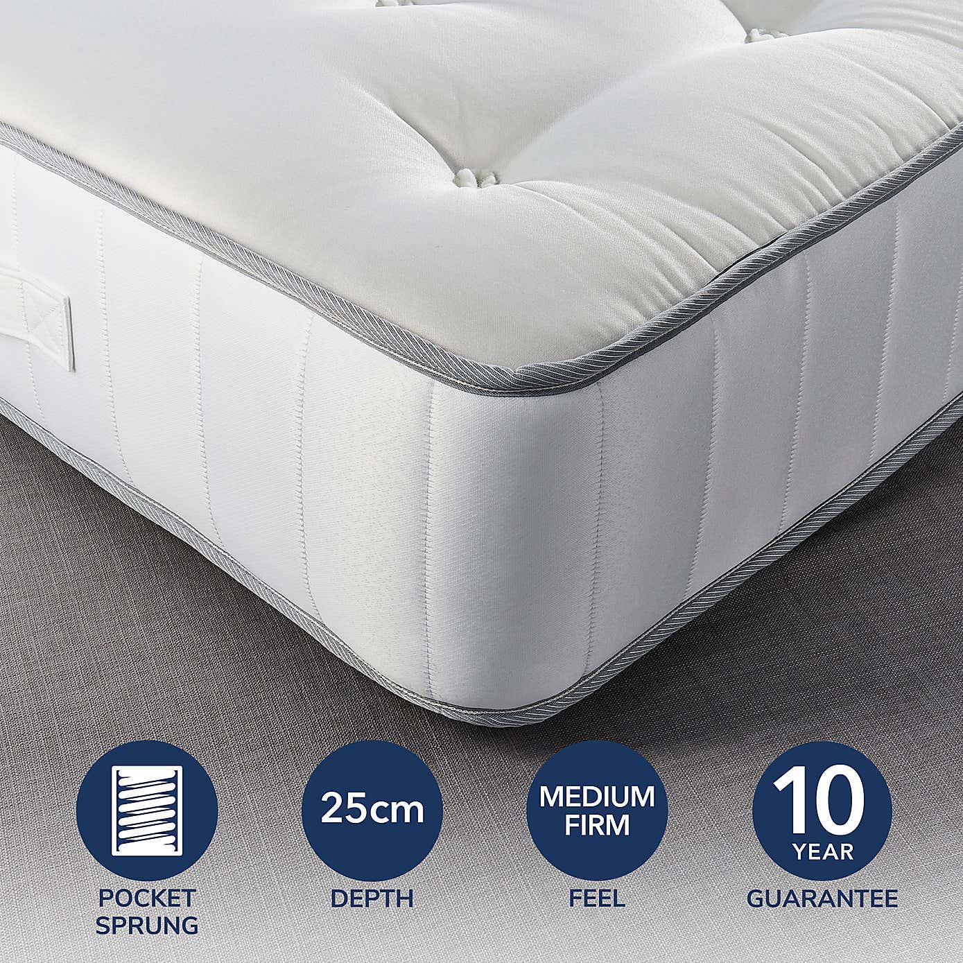 Fogarty Dreamy Comfort Wool 1500 Pocket Sprung Mattress
