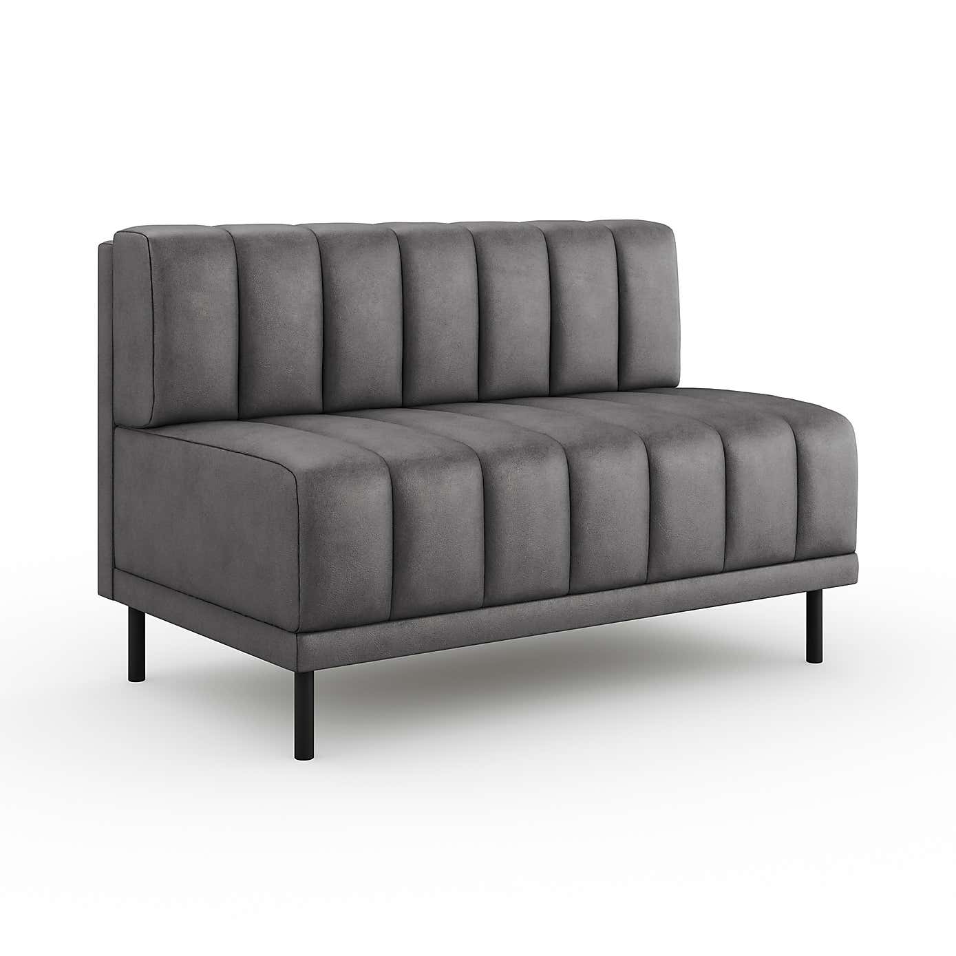 Amali Long Dining Bench, Faux Leather