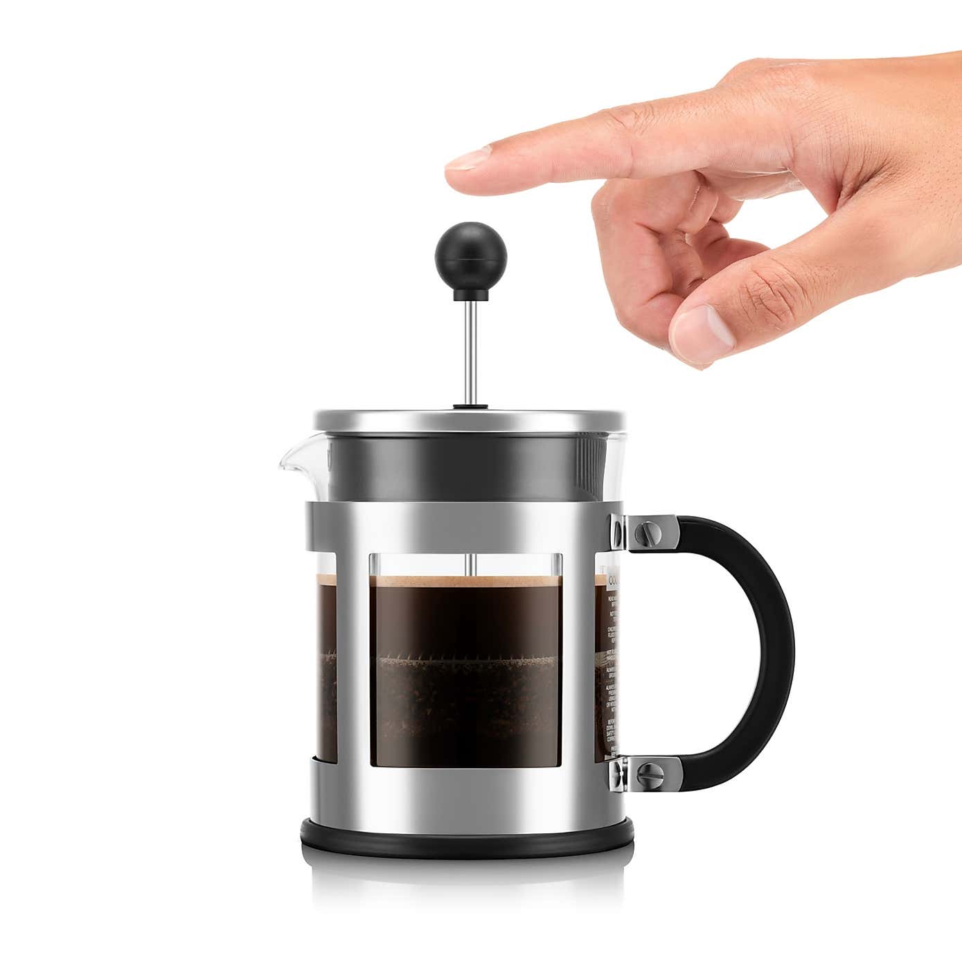 Bodum Kenya 4 Cup Silver Coffee Maker, 500ml