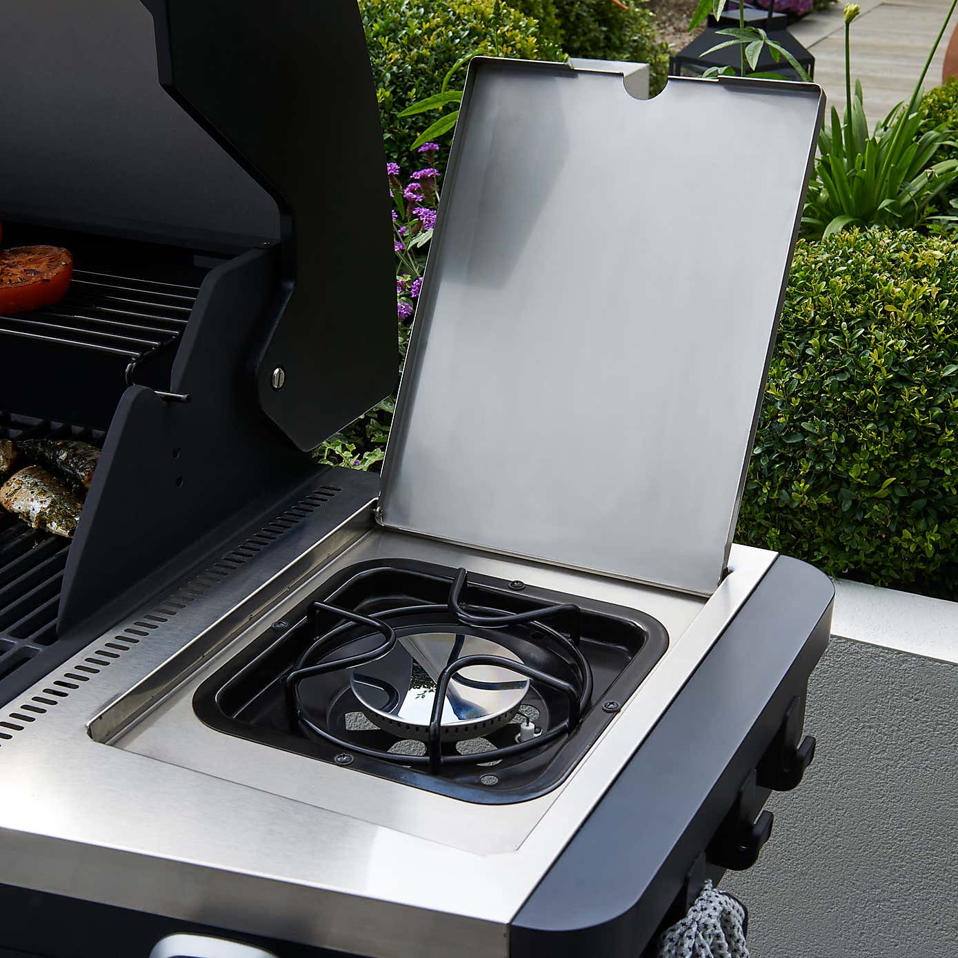 Norfolk Grills Atlas 300 Gas BBQ, 3 Burner with Side Burner & Cabinet