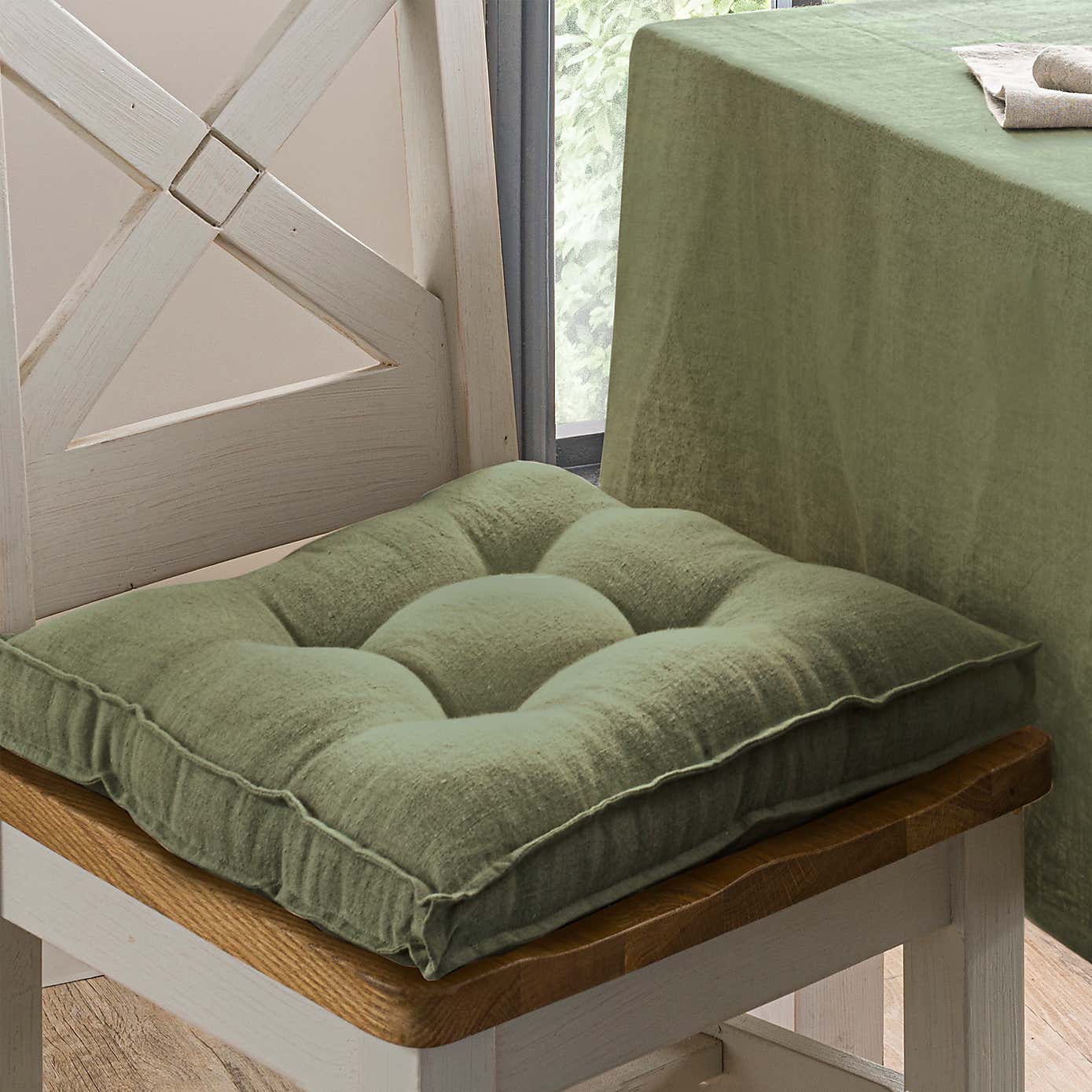 Natural Linen Seat Pad