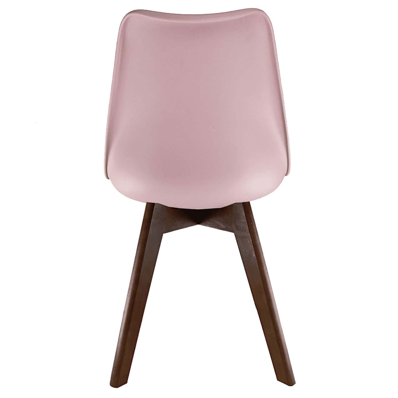 Fusion Living Soho Plastic Dining Chair with Squared Legs