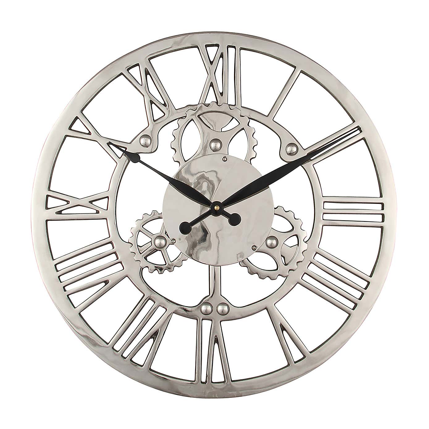 Cog Design Round Wall Clock, 80cm