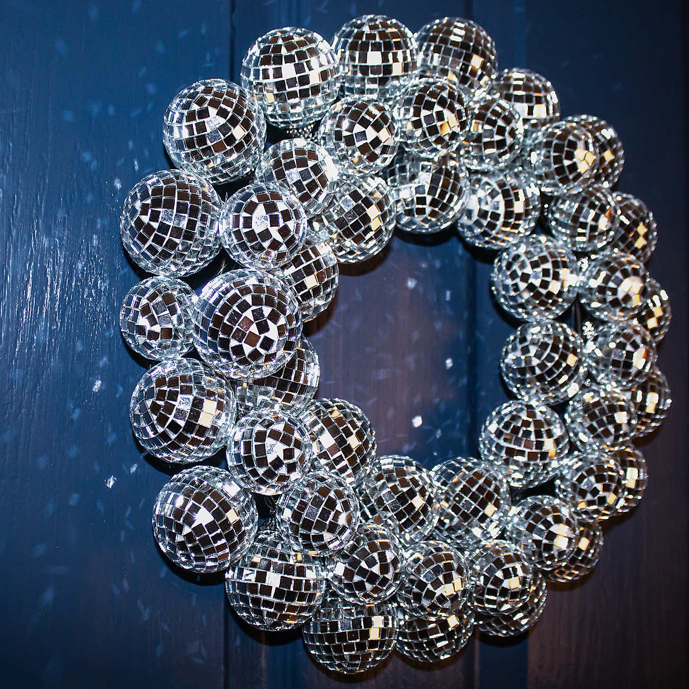 32cm Mirror Ball Wreath
