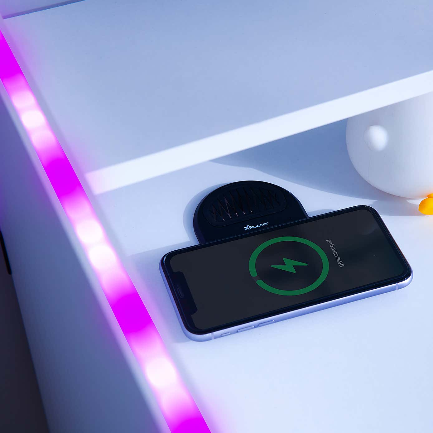 Electra Desk with Wirelesss Charging and LED Lights