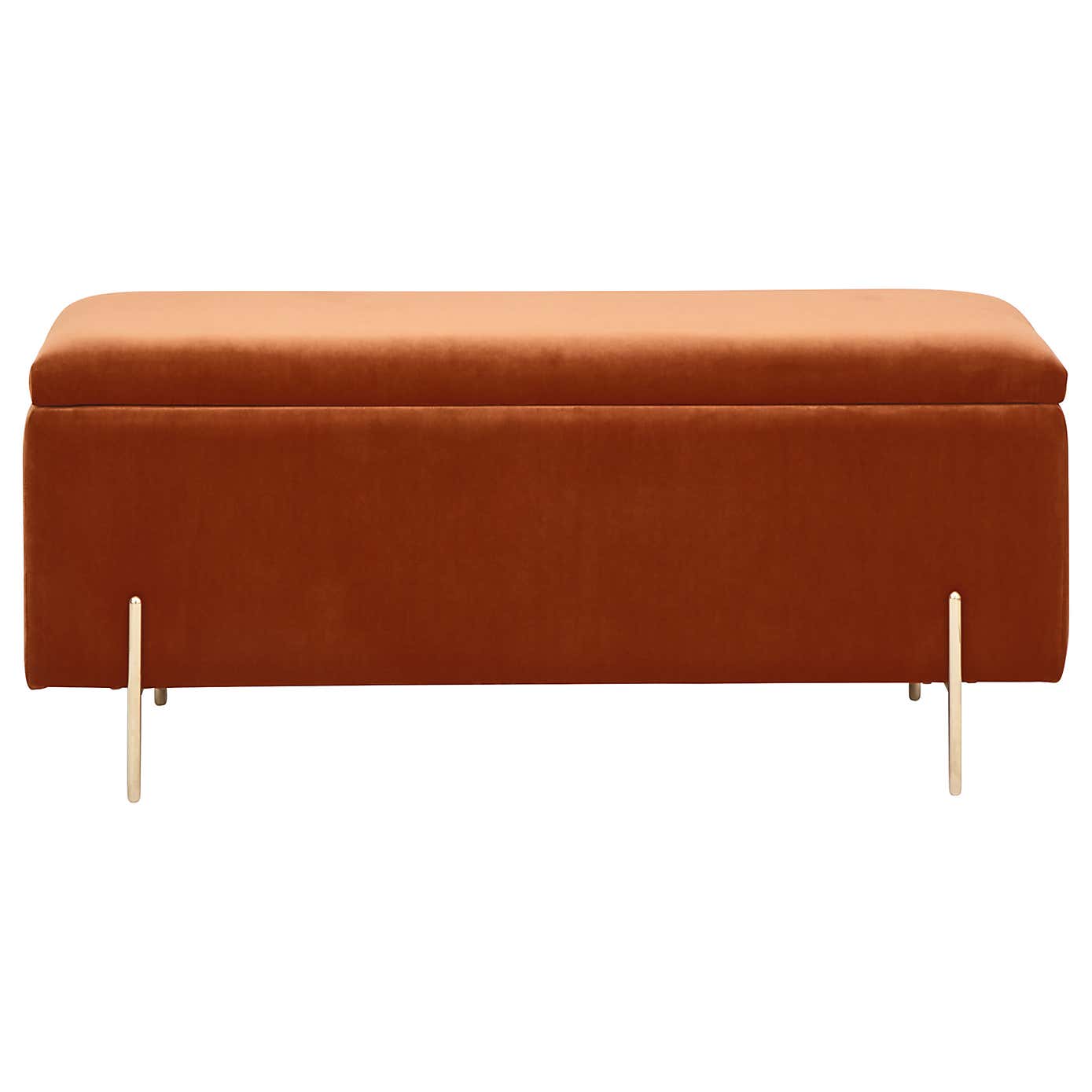 Mystica Velour Ottoman Storage Bench