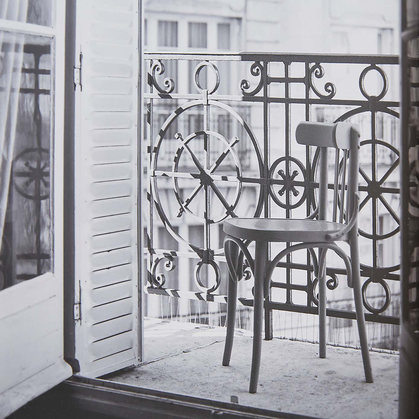 City Balcony Framed Print