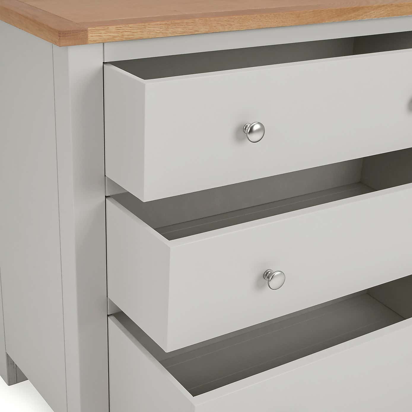 Bromley 3 Drawer Chest, Oak