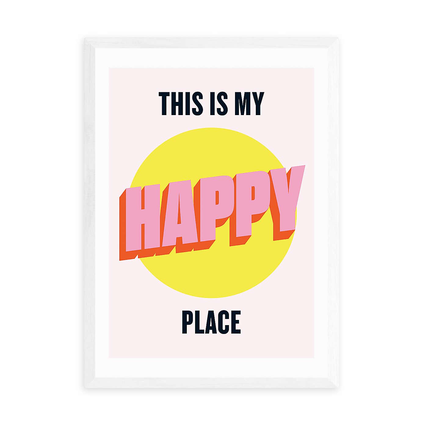 East End Prints Happy Place Print
