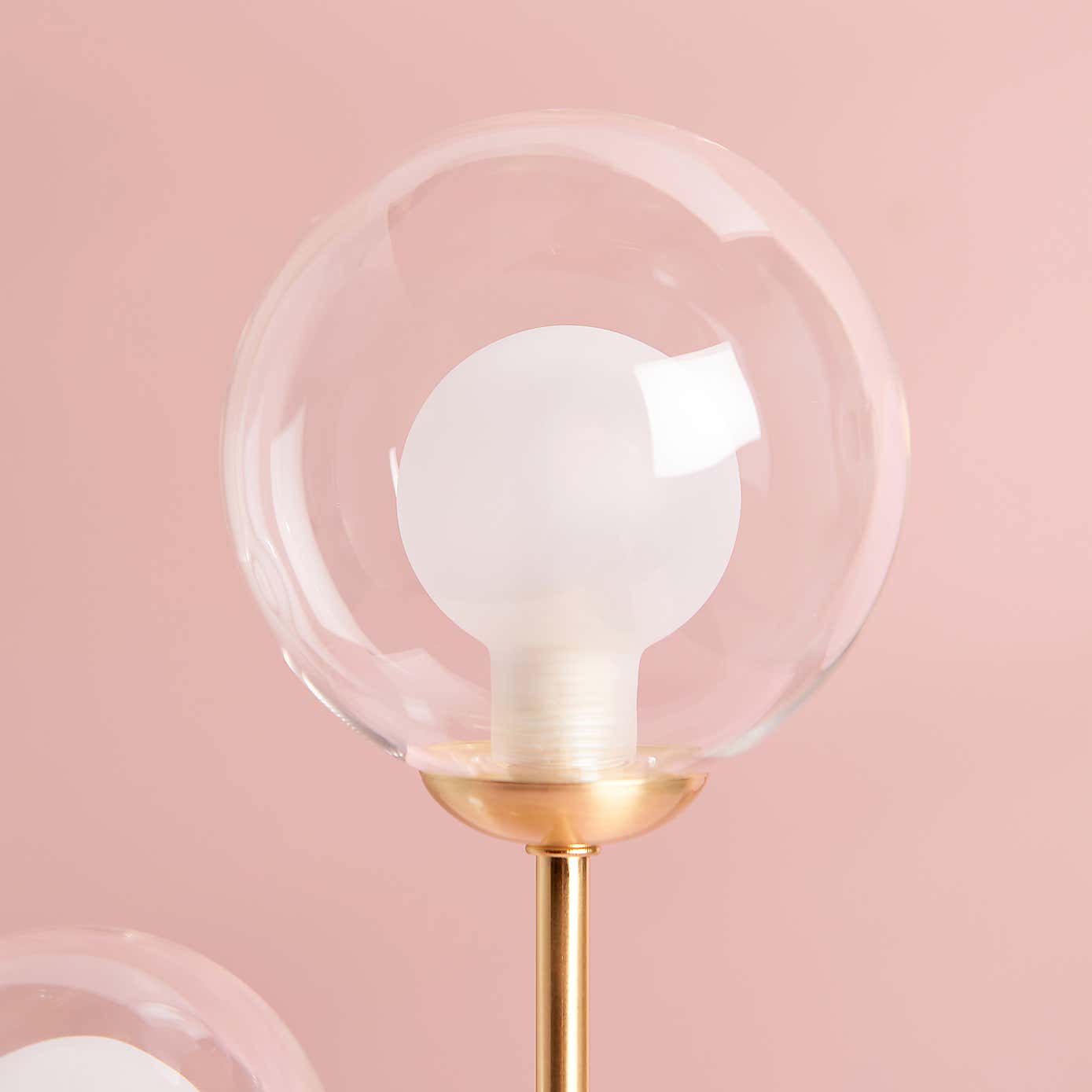 Eliza 2 Light Glass Table Lamp