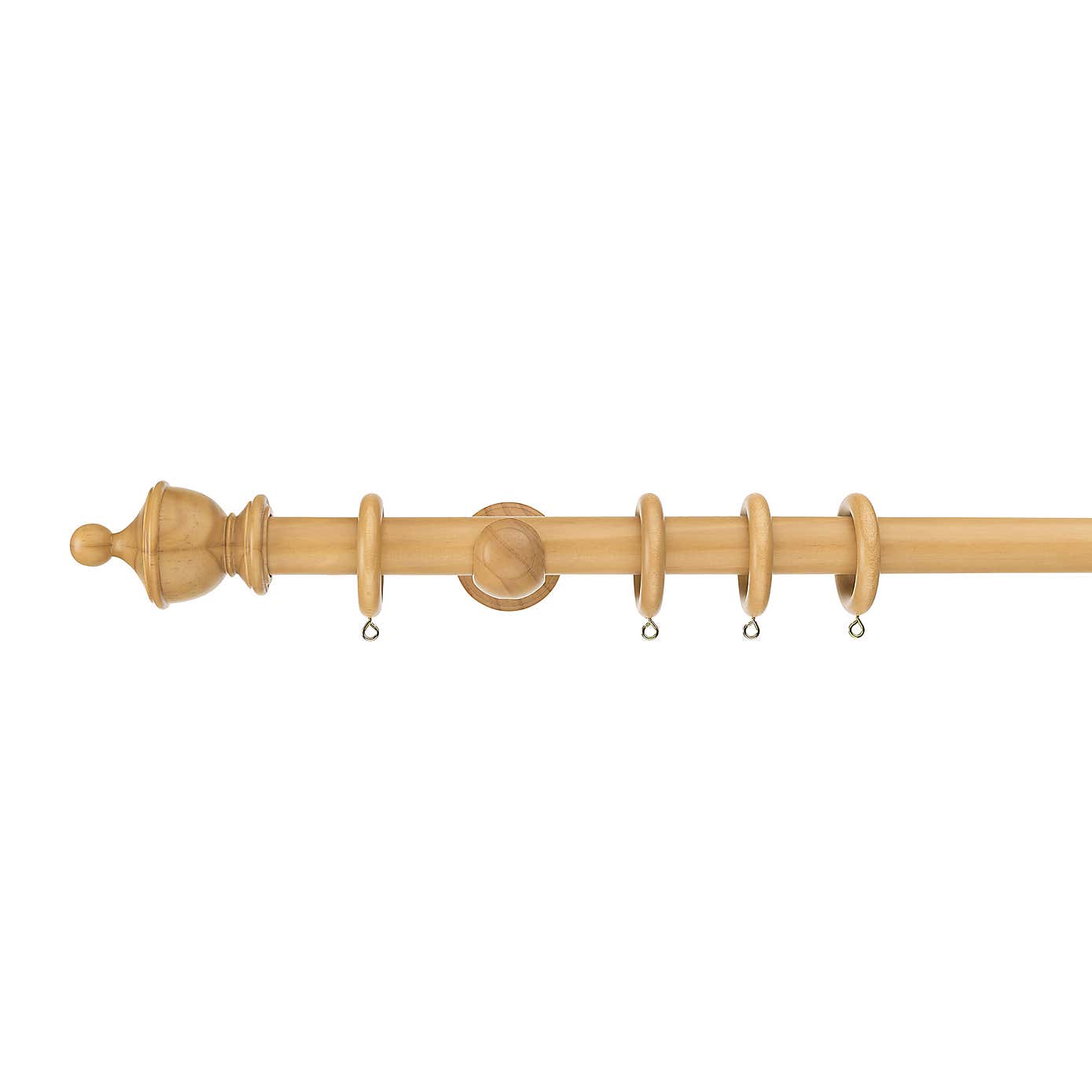Sherwood Urn Finial Wooden Curtain Pole
