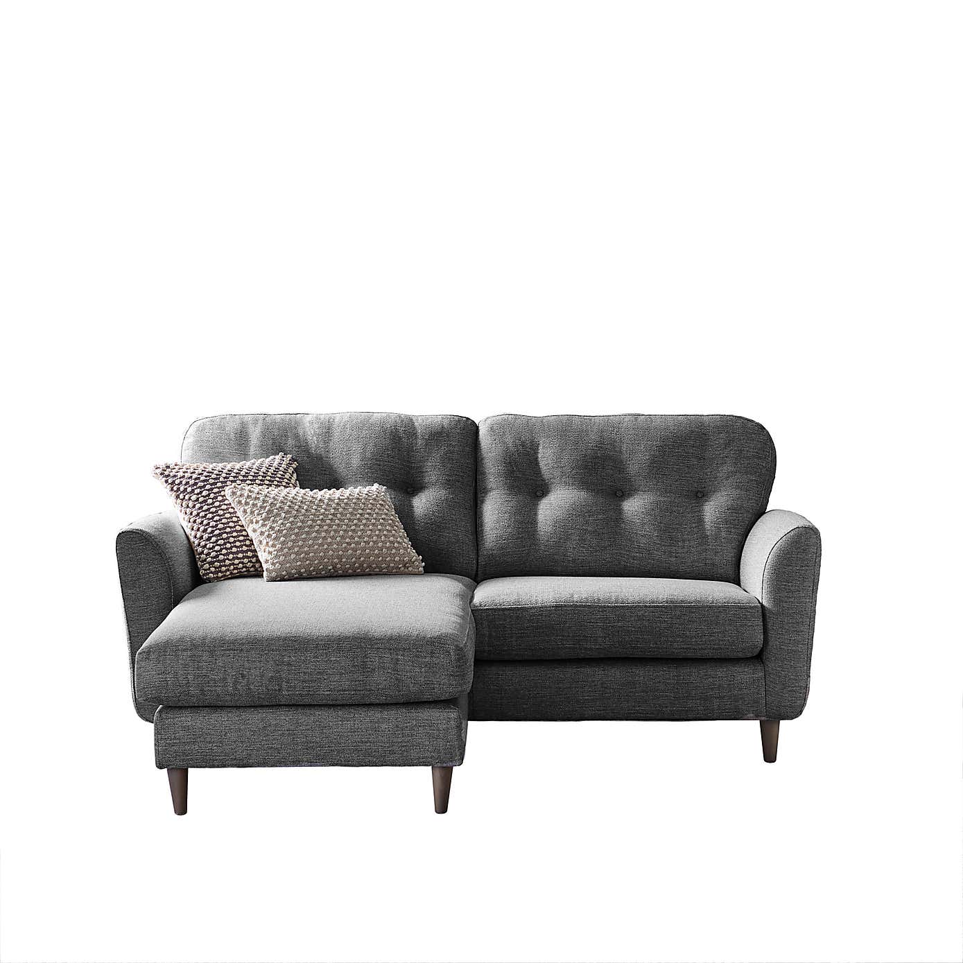 Sven Tonal Weave Corner Chaise Sofa