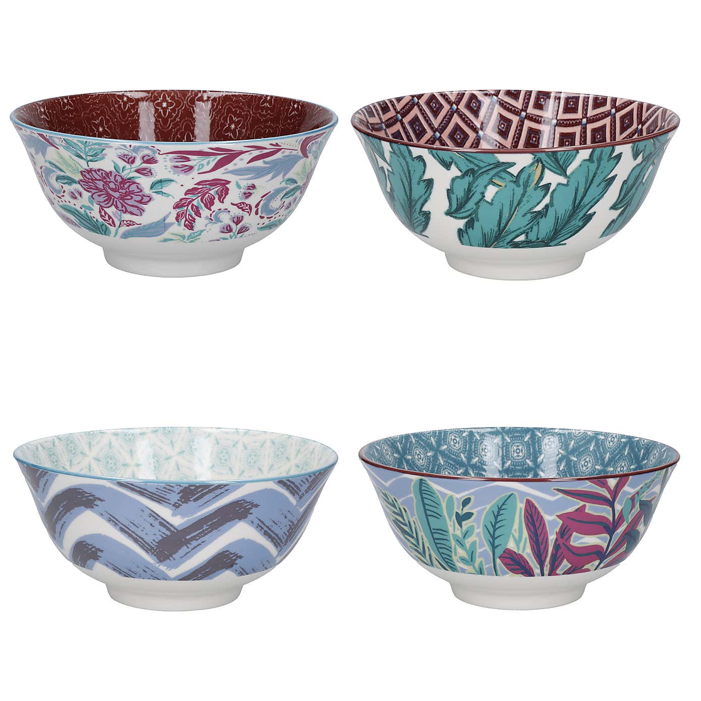 Kitchencraft Set of 4 Geo Bowls