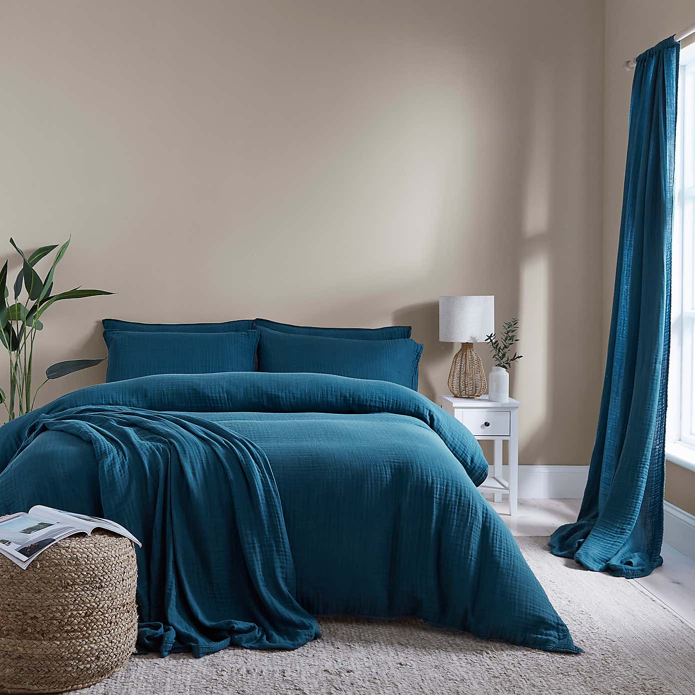 Cotton Muslin Duvet Cover Set