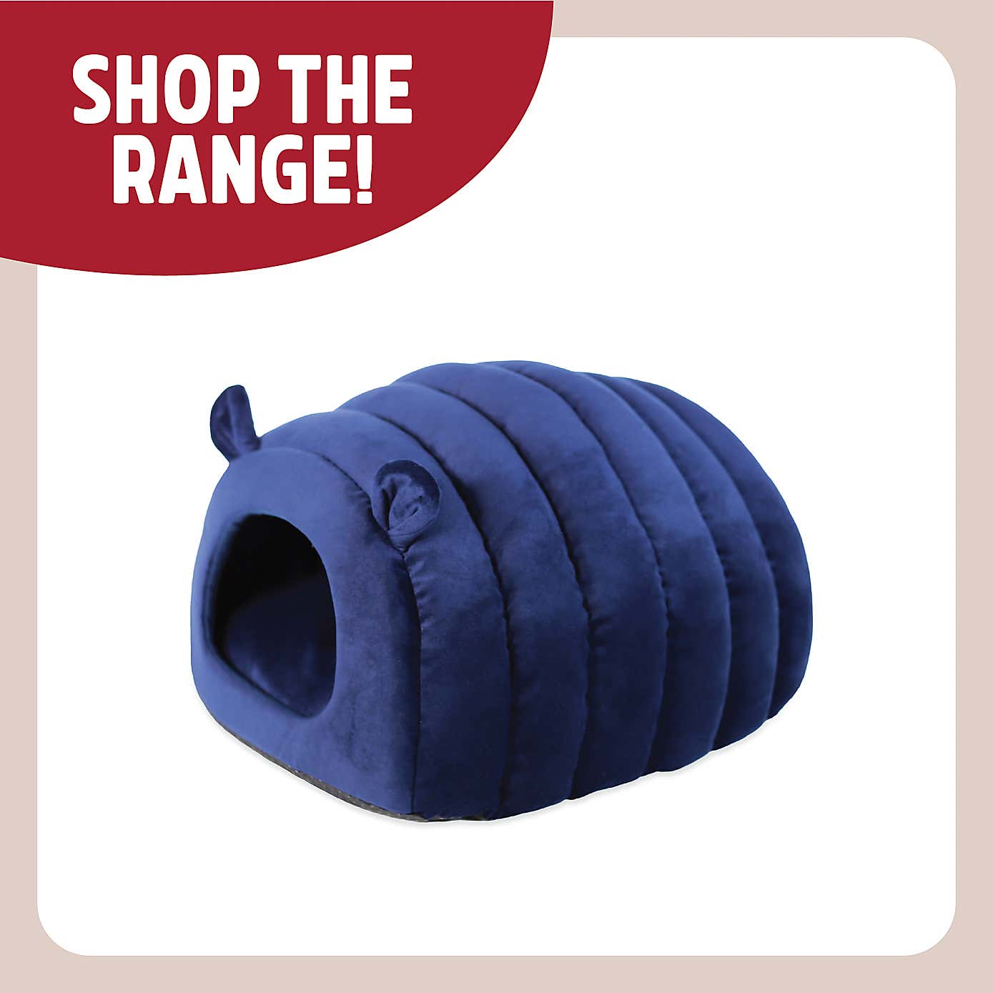 Rosewood Velvet Sqaure Pet Bed