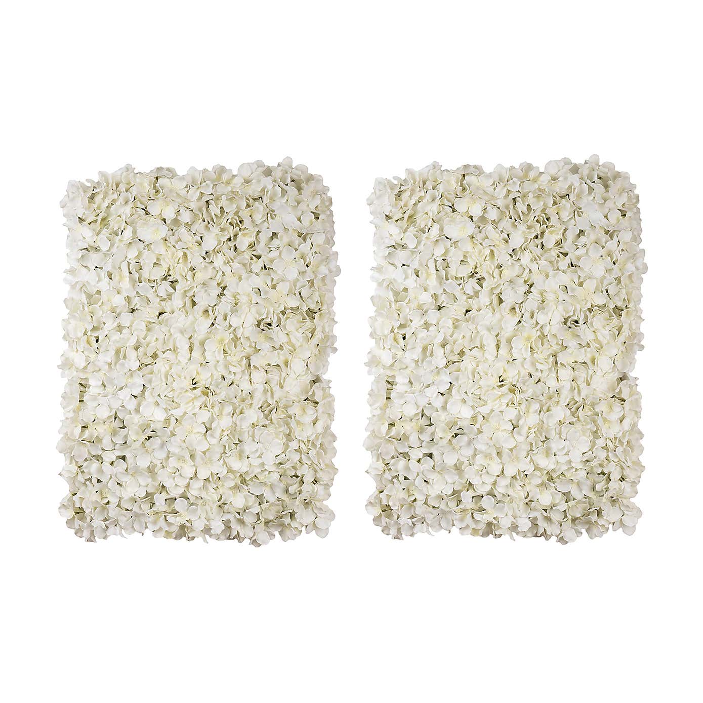 Set of 2 Artificial Hydrangea Flower Walls